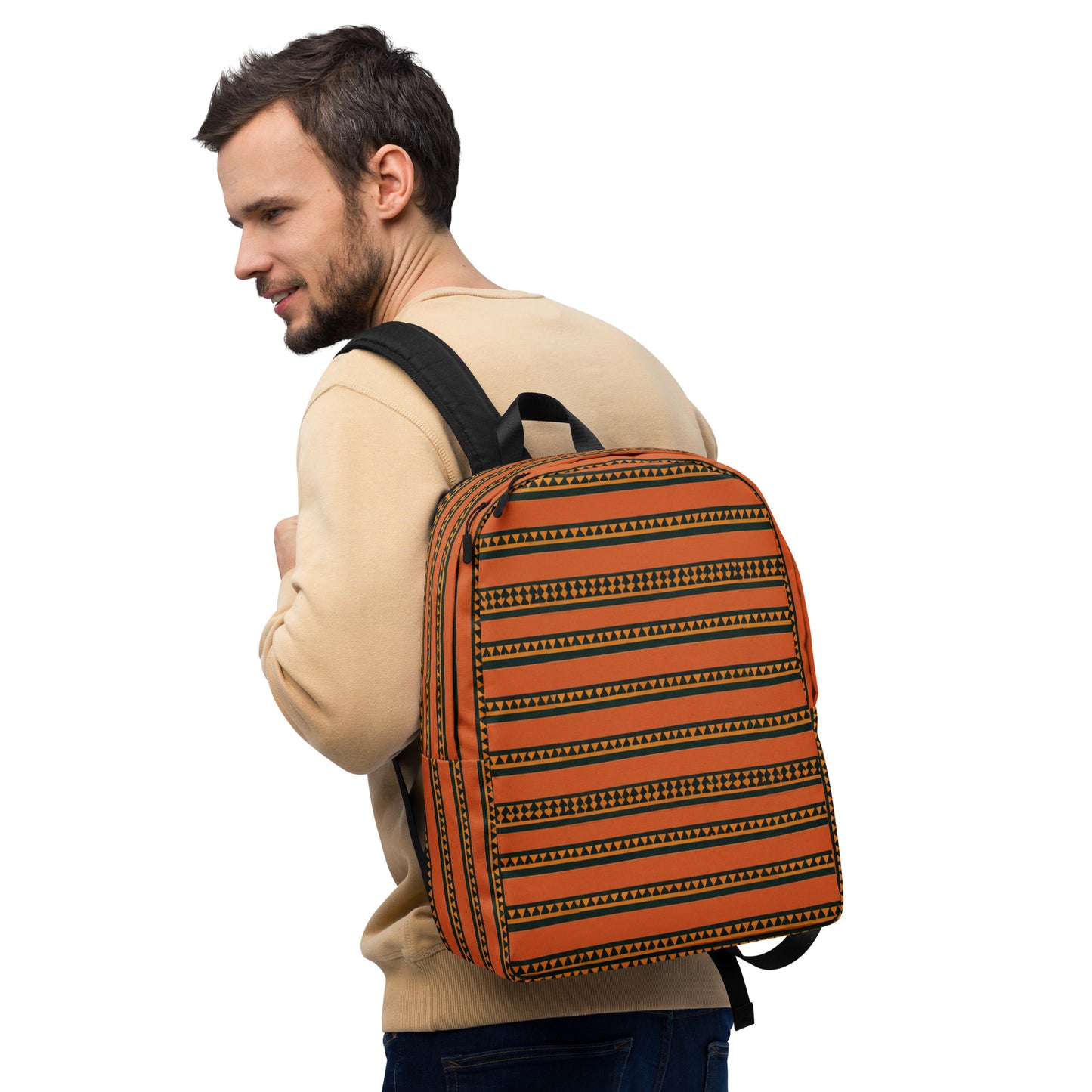 Timbuktu Tangerine Tapestry Minimalist Backpack