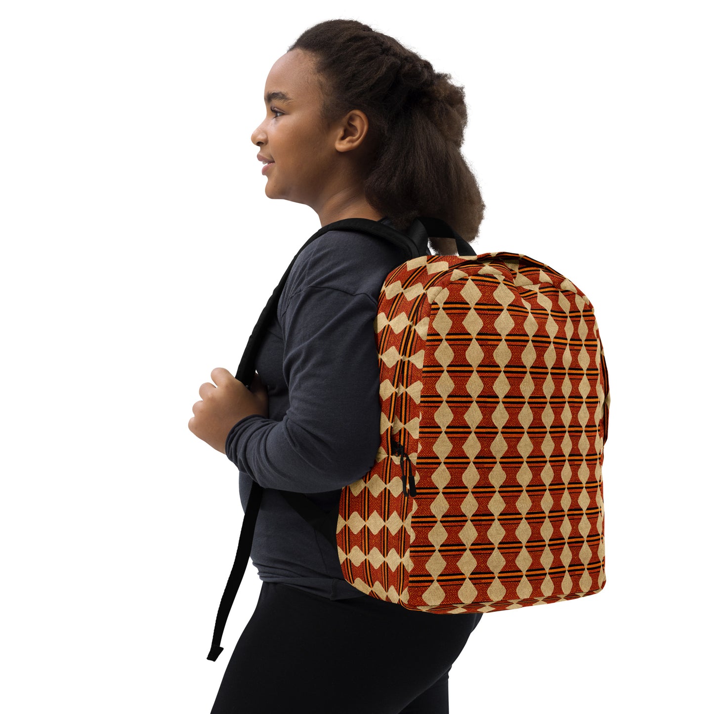 Tribal Tranquility In Neutral Minimalist Backpack