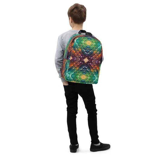 Prismijimmy, the Rainbow Guardian Dragon Minimalist Backpack