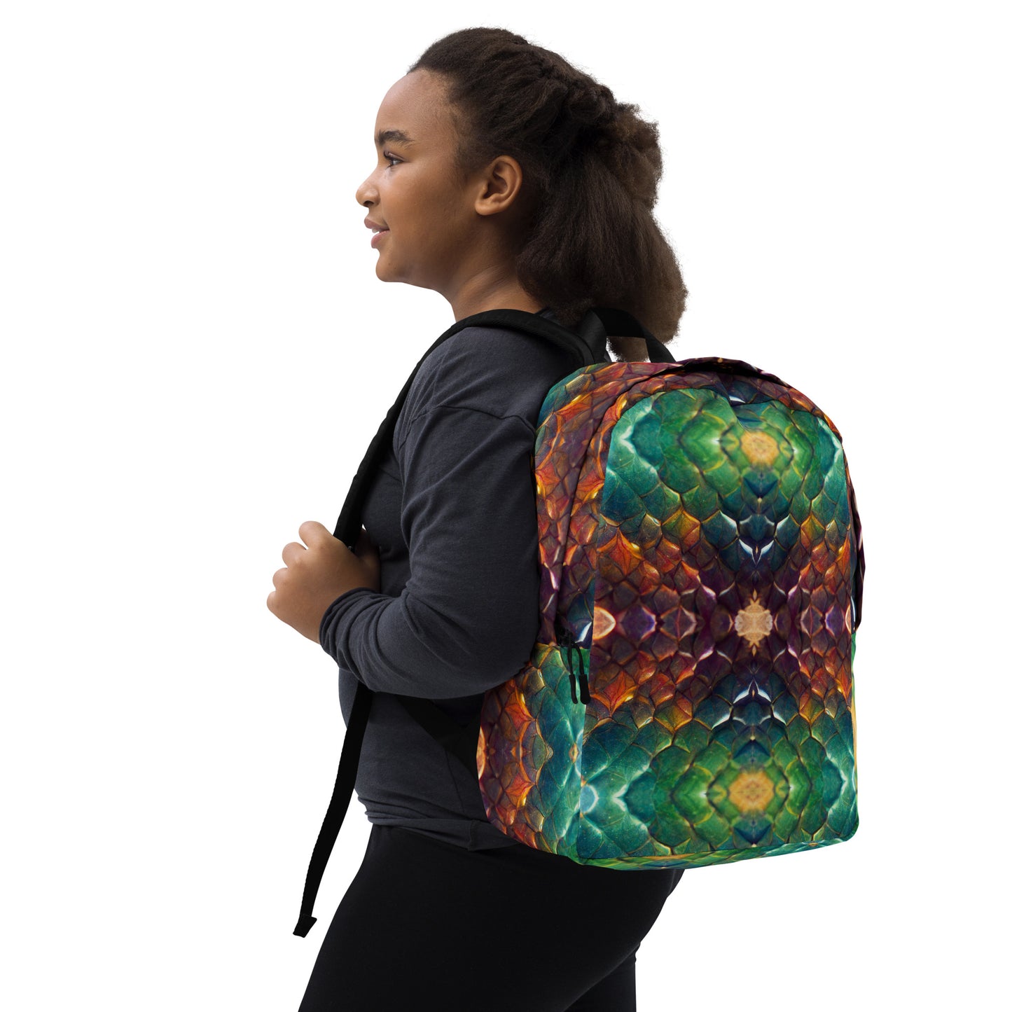 Prismijimmy, the Rainbow Guardian Dragon Minimalist Backpack