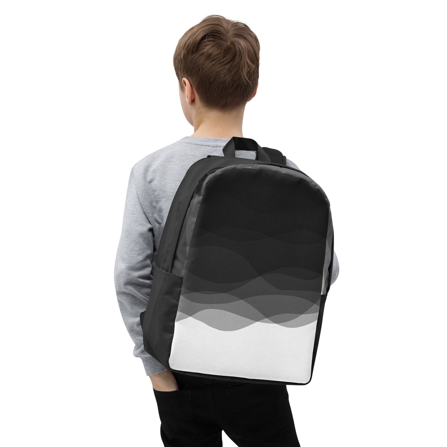 Graphite Waves Minimalist Backpack