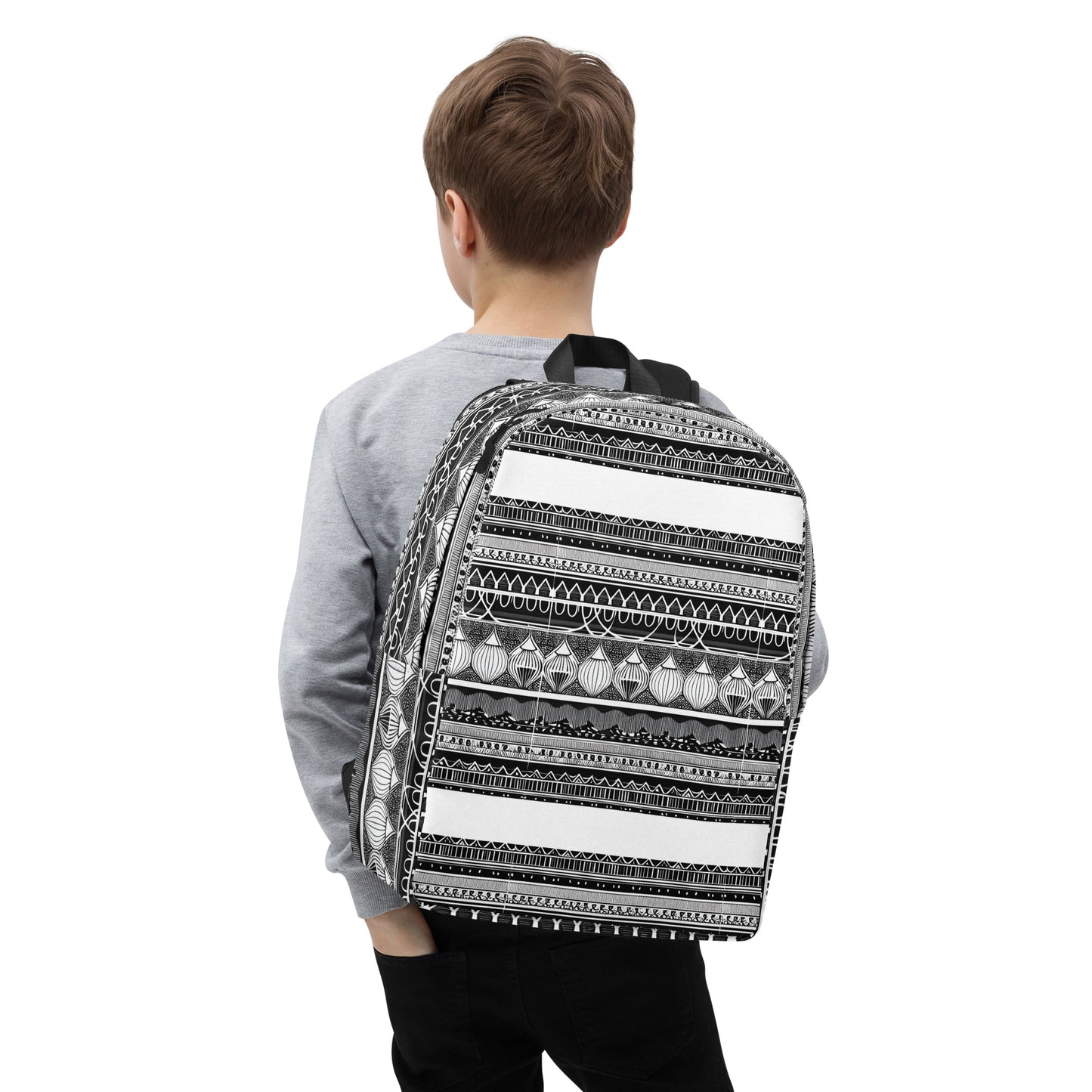 Monochrome Lanterns Minimalist Backpack