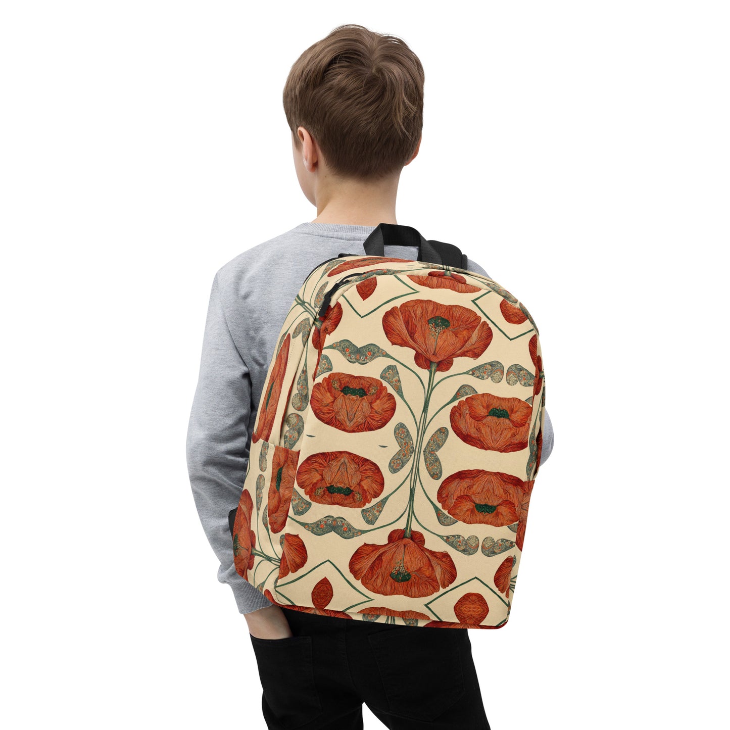 Poppies for Klimt Minimalist Backpack