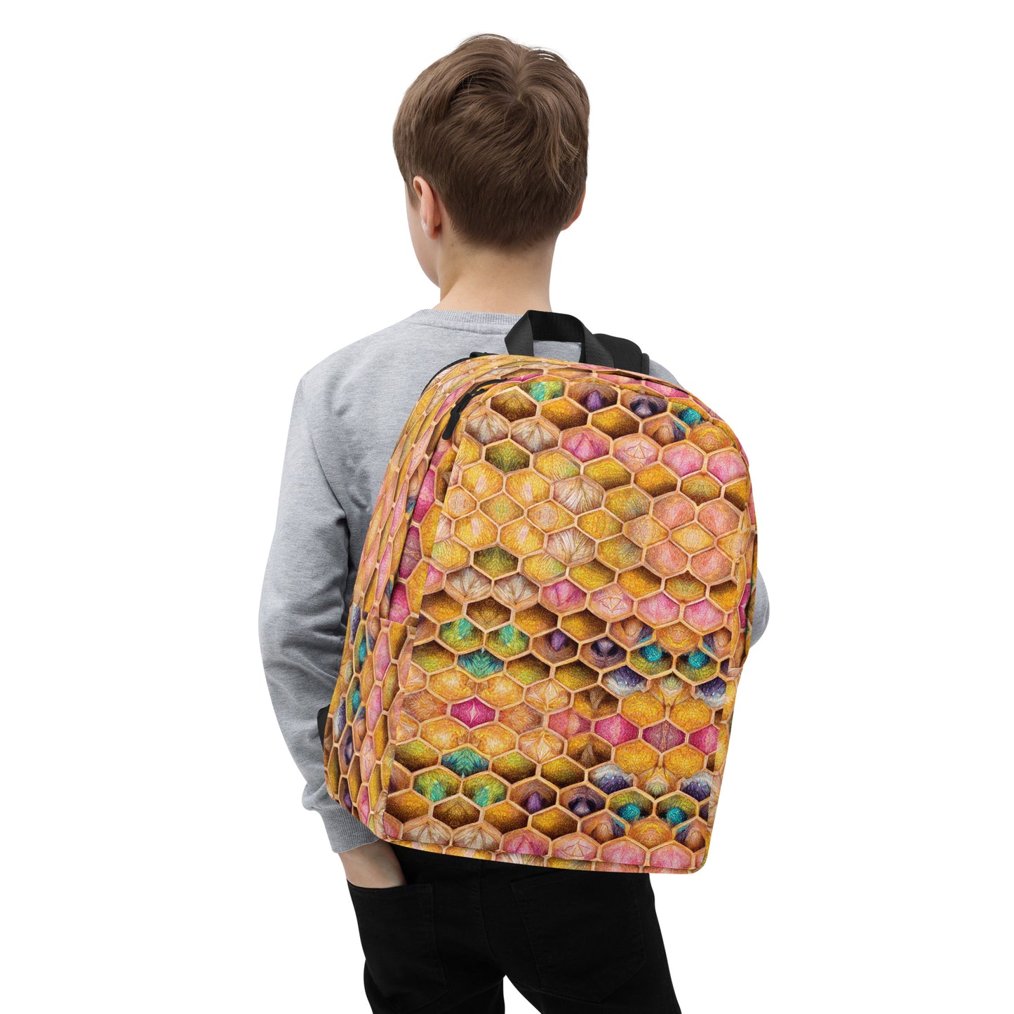 Rainbow Hive Radiance Minimalist Backpack