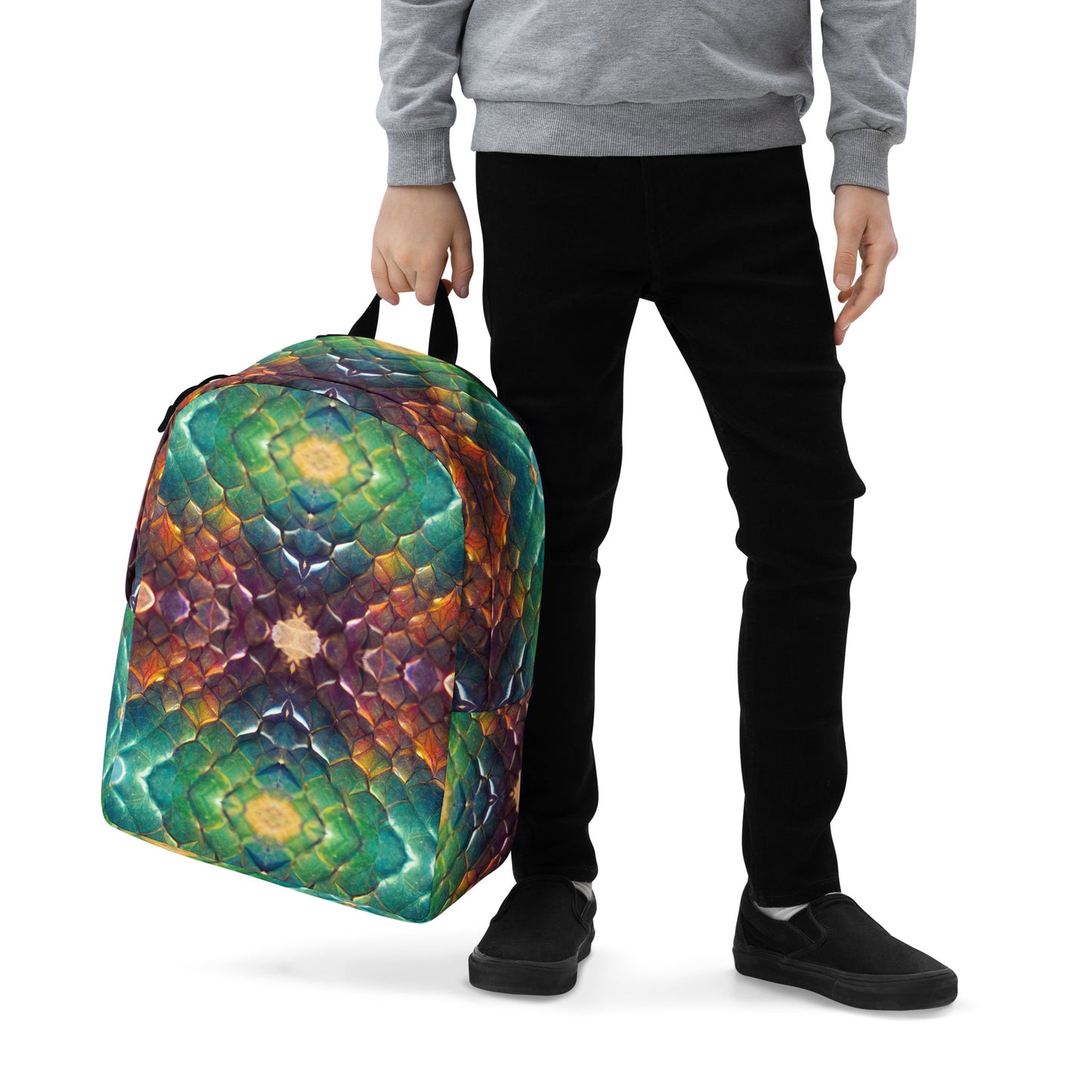 Prismijimmy, the Rainbow Guardian Dragon Minimalist Backpack