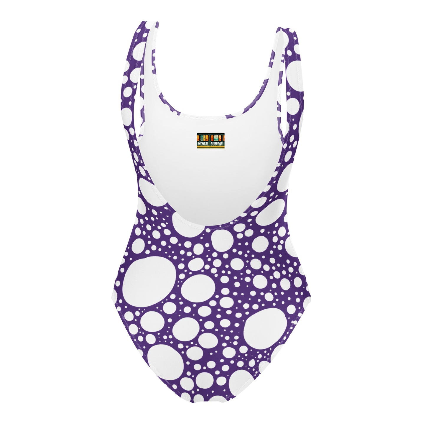 Blanca Ink Spots on Purple One-Piece Swimsuit