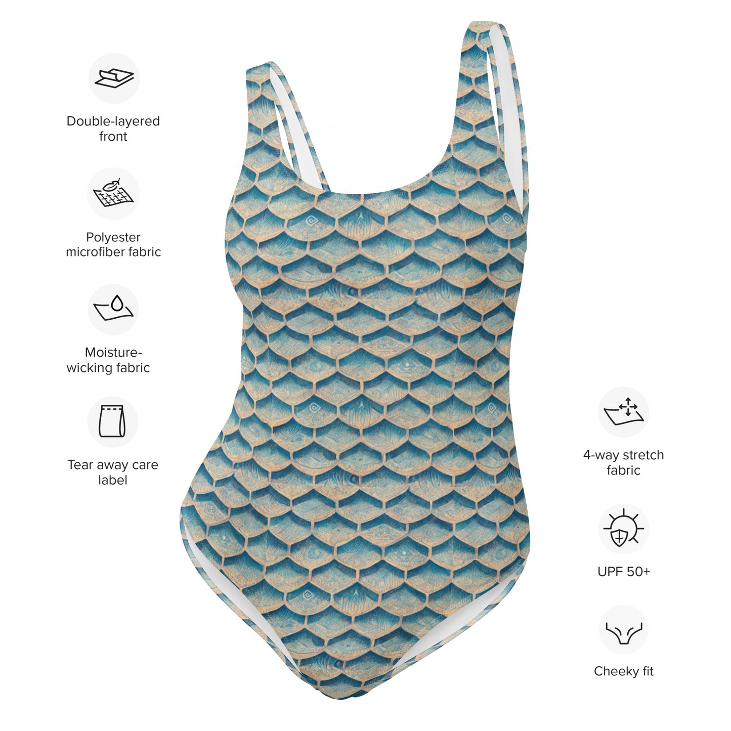 Seafoam Scales One-Piece Swimsuit