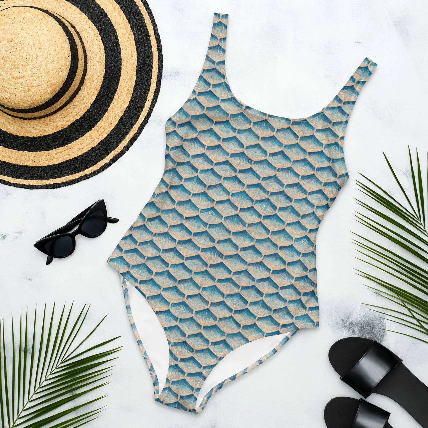 Seafoam Scales One-Piece Swimsuit