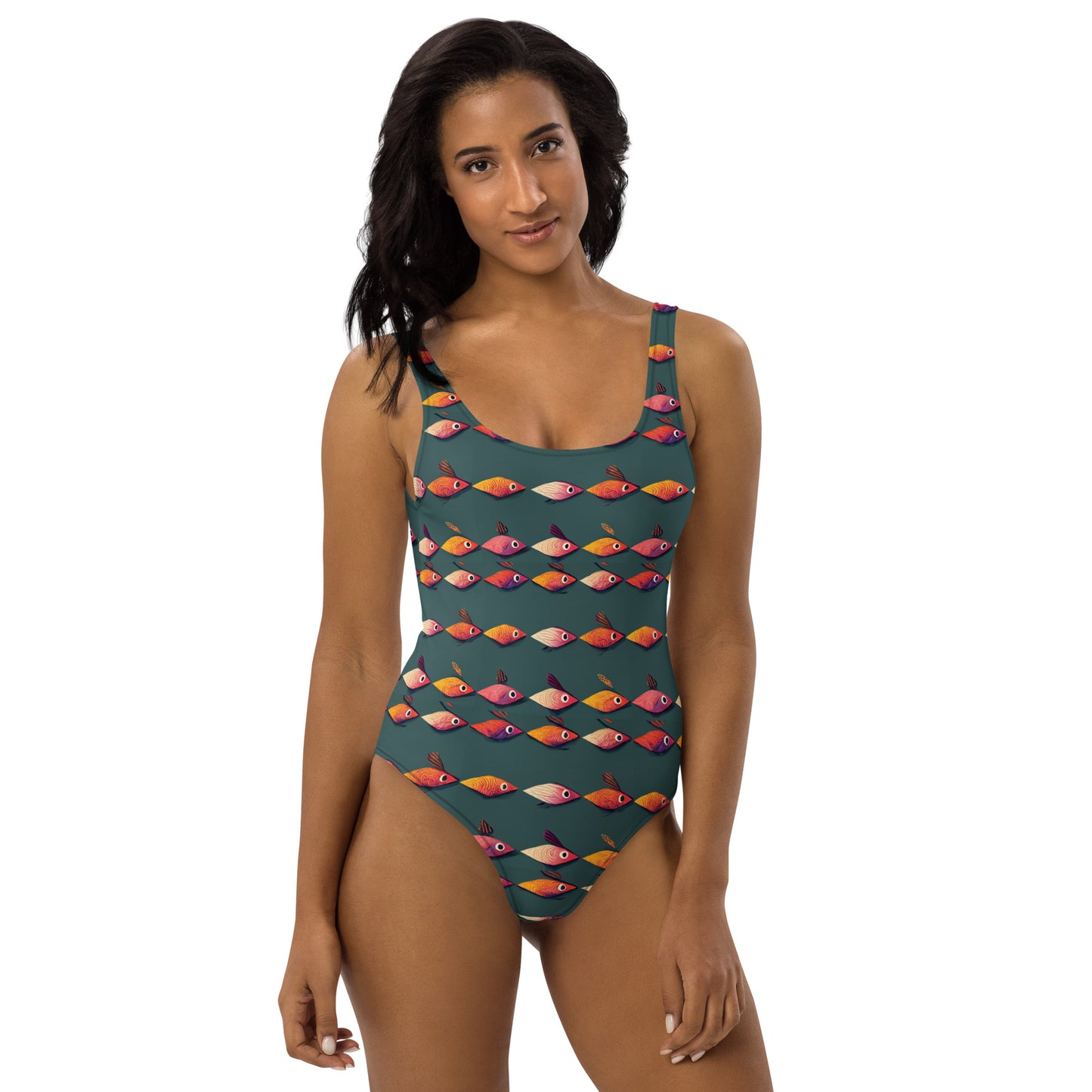 Brilliant Fish Brigade Women’s One-Piece Swimsuit