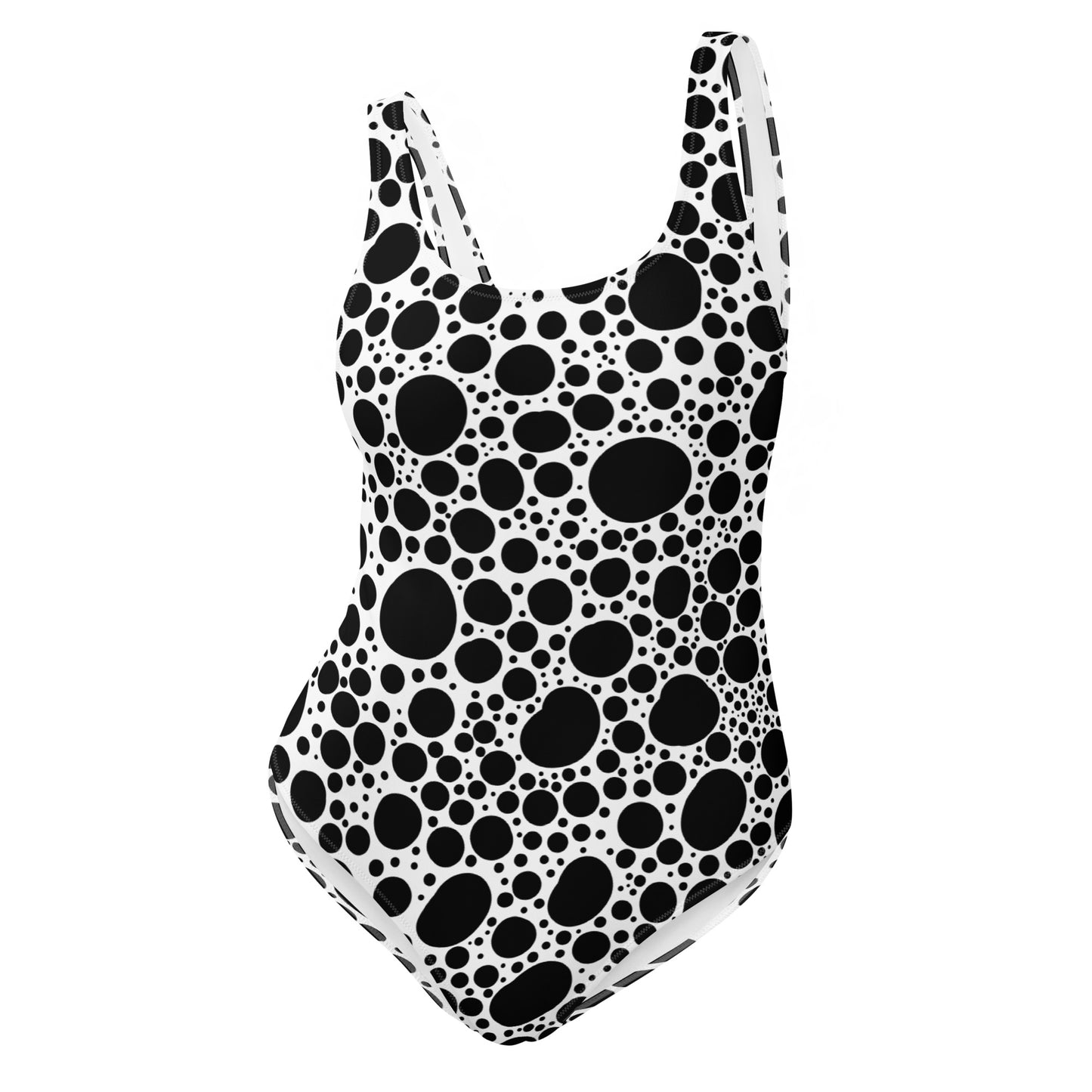 Noir Pointillism One-Piece Swimsuit