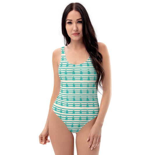 Beachfront Property Women’s One-Piece Swimsuit