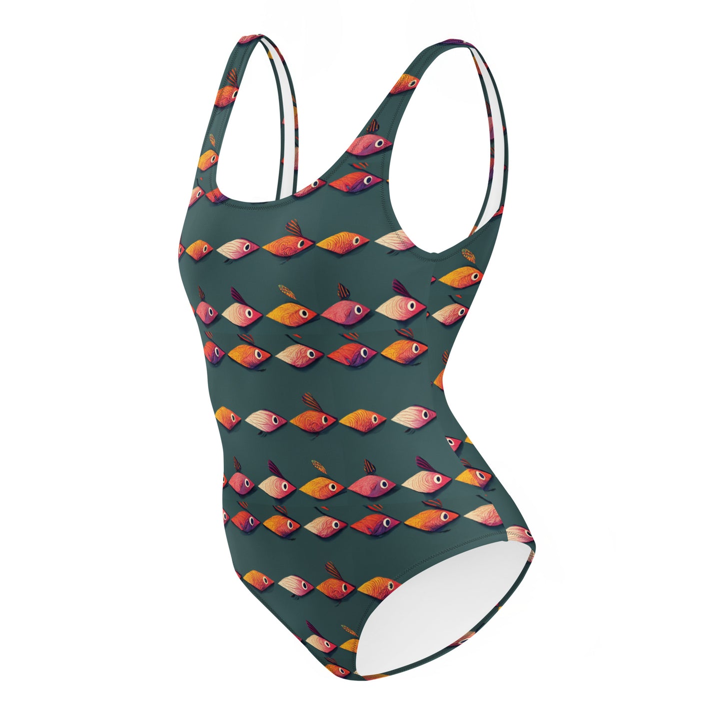 Brilliant Fish Brigade Women’s One-Piece Swimsuit