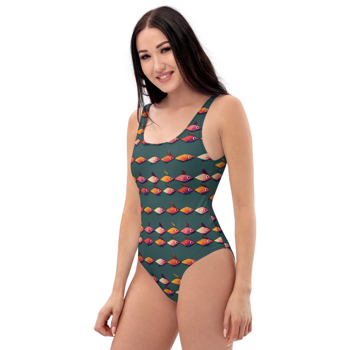 Brilliant Fish Brigade Women’s One-Piece Swimsuit