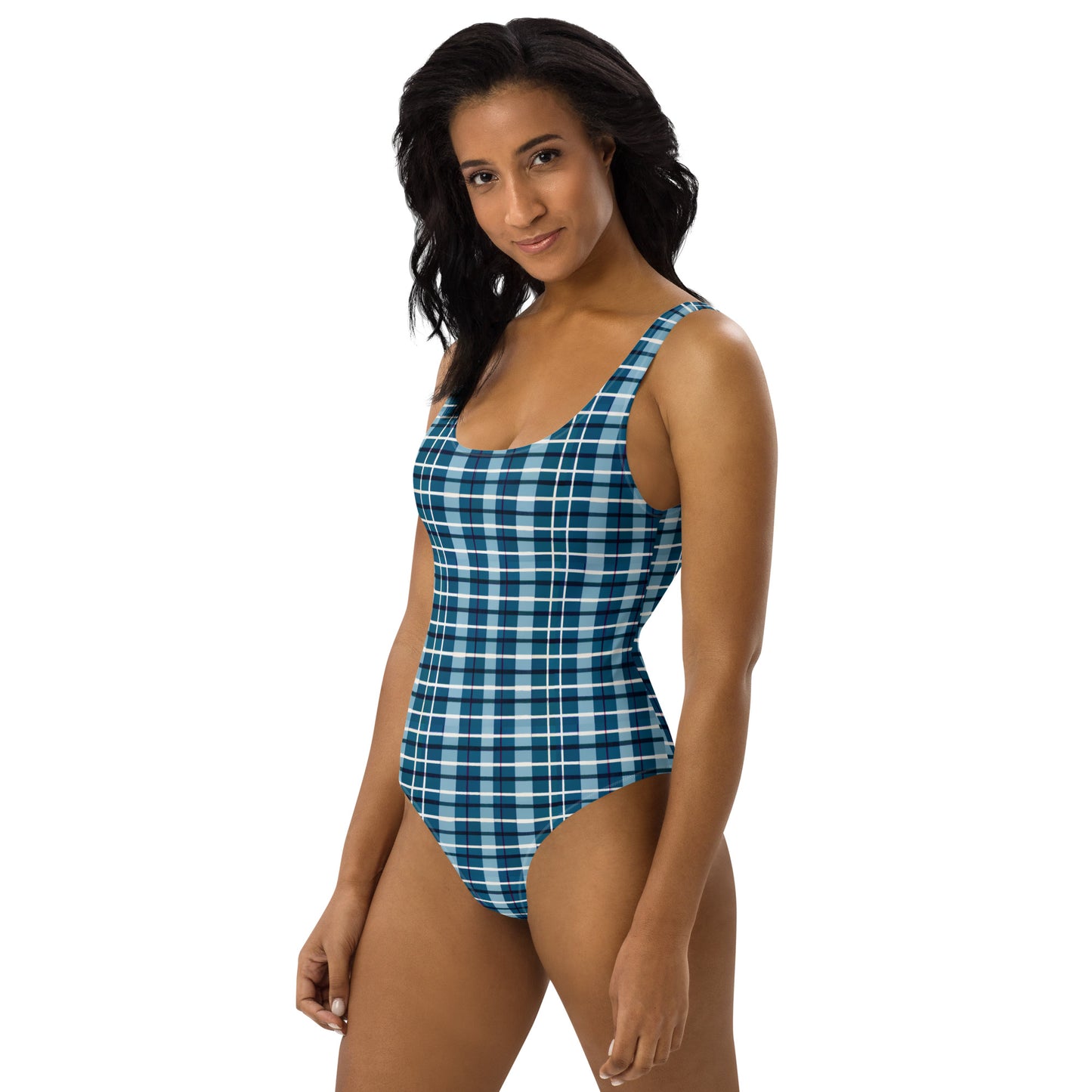 Scotsman’s Skyward Plaid One-Piece Swimsuit