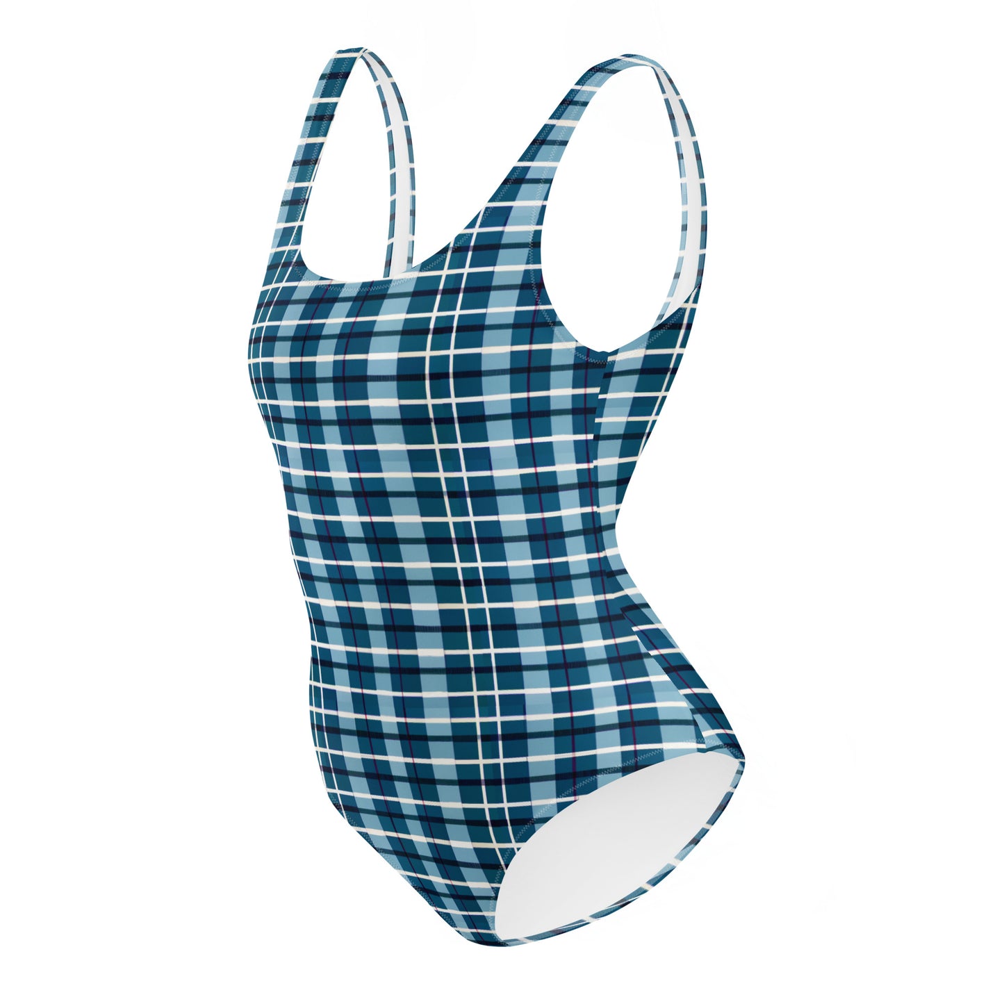 Scotsman’s Skyward Plaid One-Piece Swimsuit