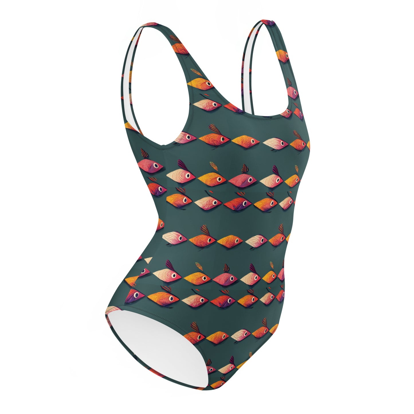 Brilliant Fish Brigade Women’s One-Piece Swimsuit