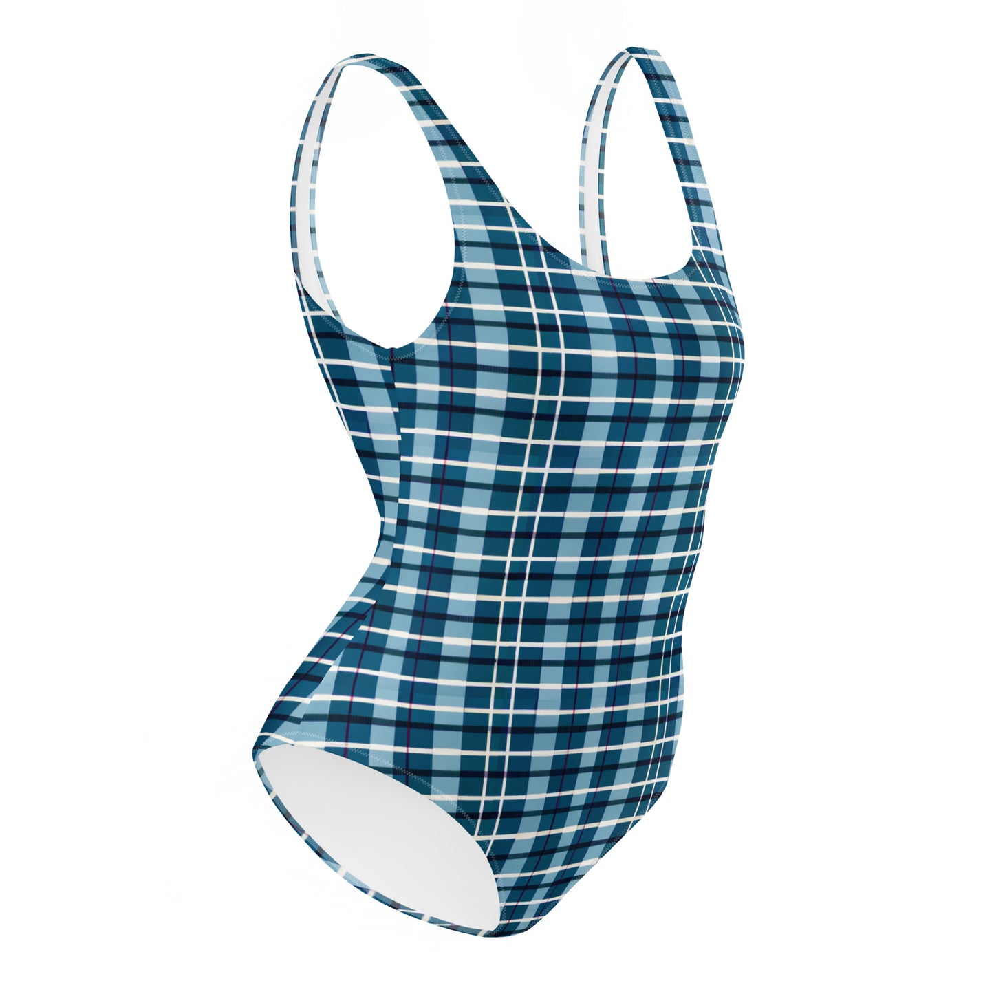 Scotsman’s Skyward Plaid One-Piece Swimsuit