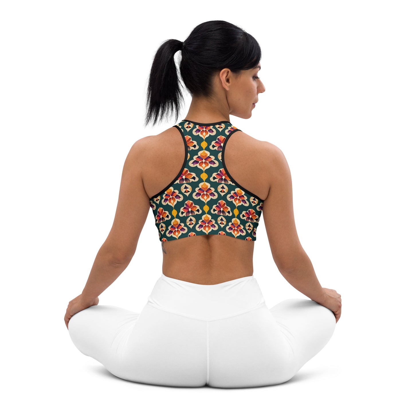 Ifrane’s Rainbow Blossoms Padded Sports Bra