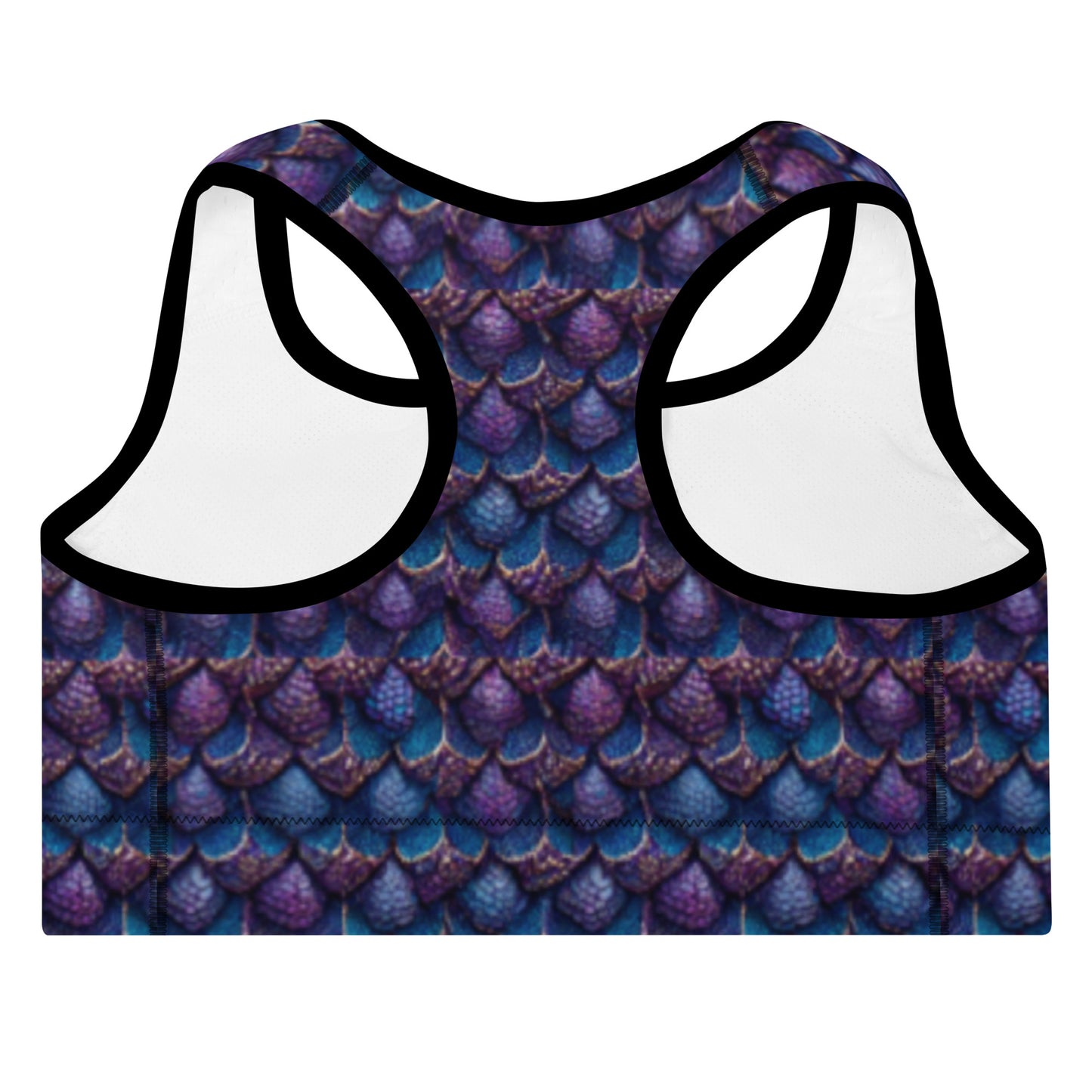 Luminosa, the Radiant Amethyst Drakon Padded Sports Bra