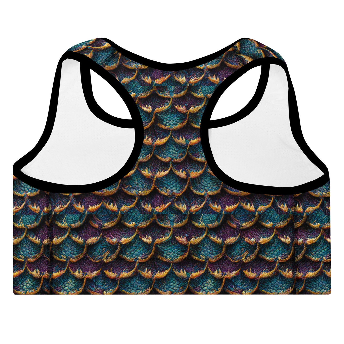 Maelorin, the Coastal Illusionist Dragon Padded Sports Bra