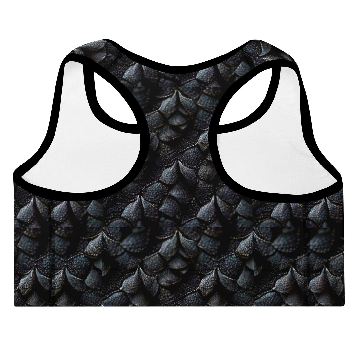 Onyxxor, the Cliff Sentinel Dragon Padded Sports Bra