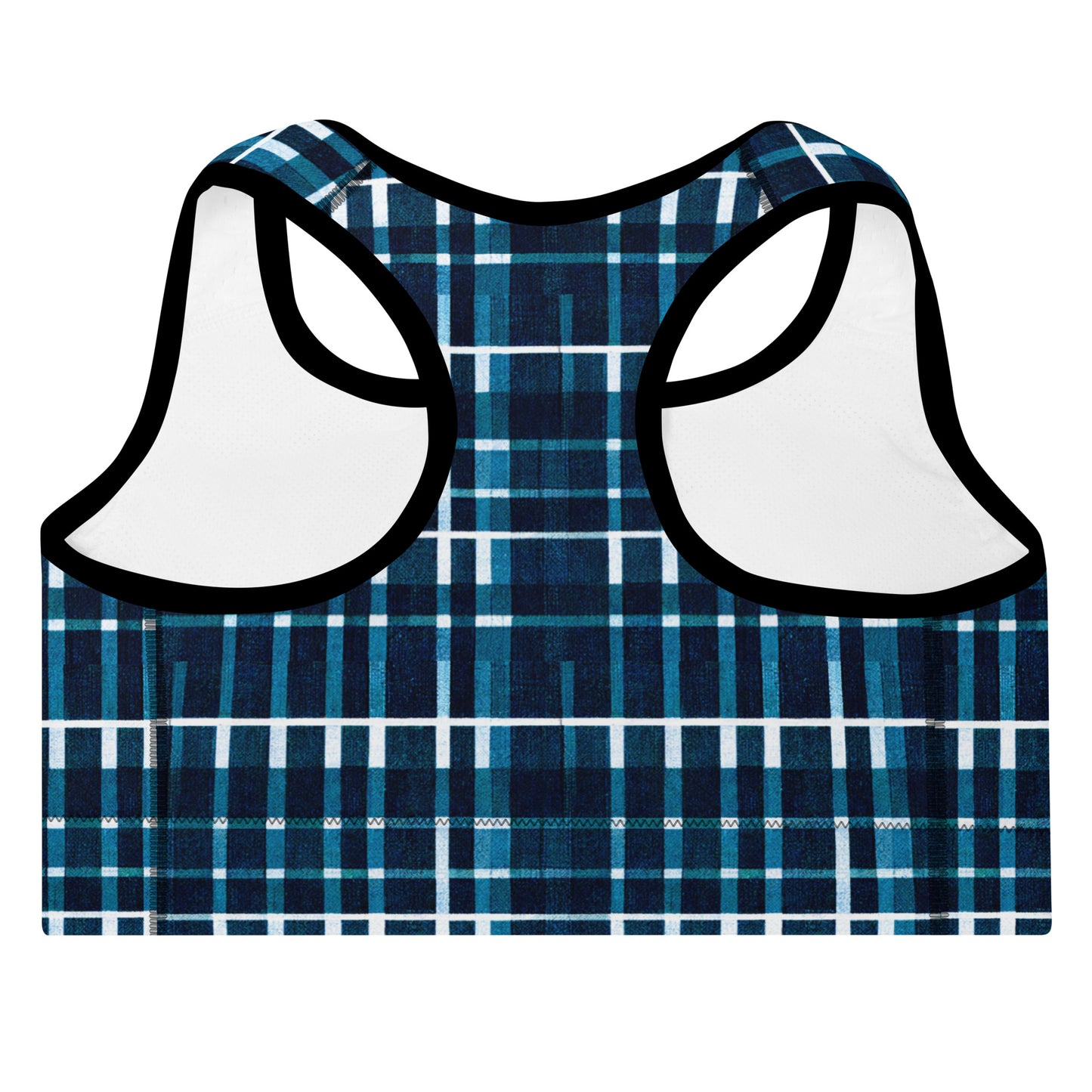 Royal Blue Scottish Heritage Padded Sports Bra