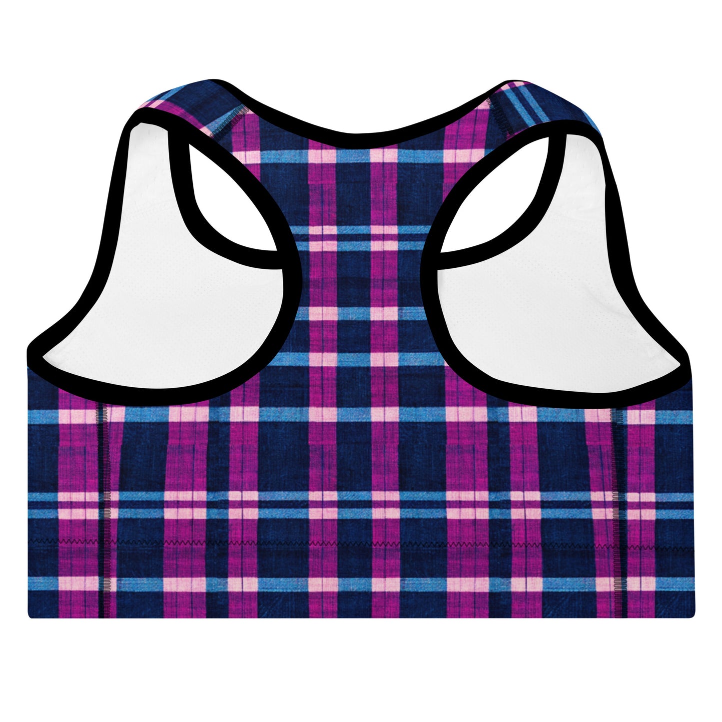 Royal Highlander Plaid Padded Sports Bra