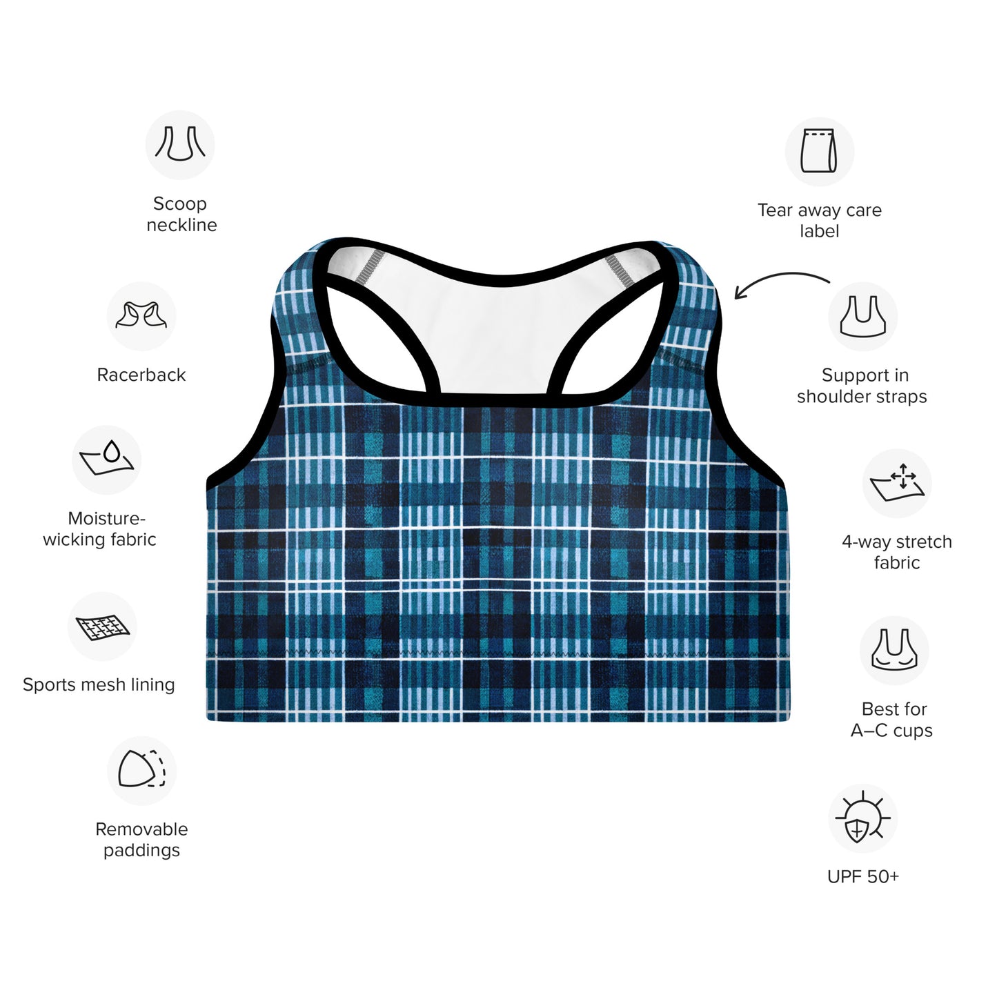 Clan Connection Padded Sports Bra