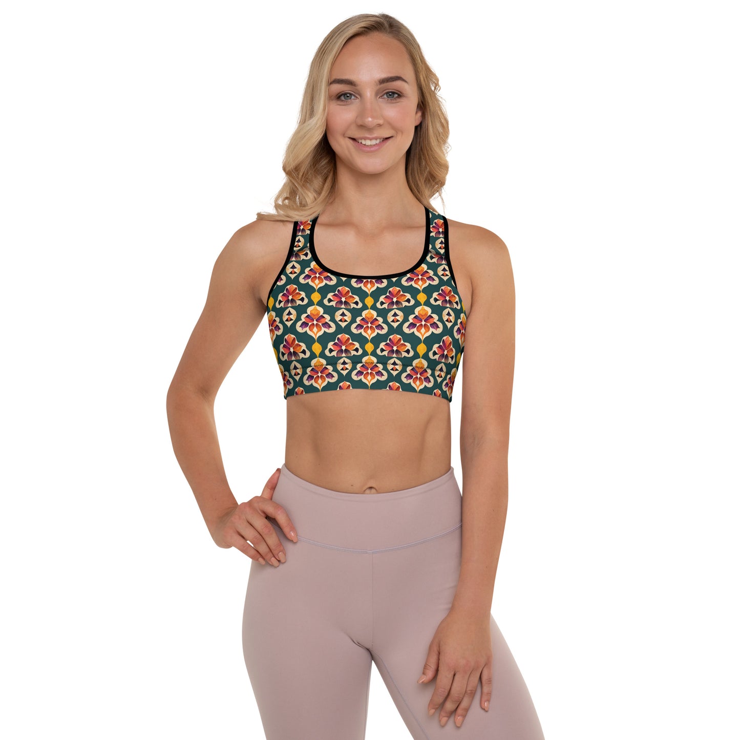 Ifrane’s Rainbow Blossoms Padded Sports Bra