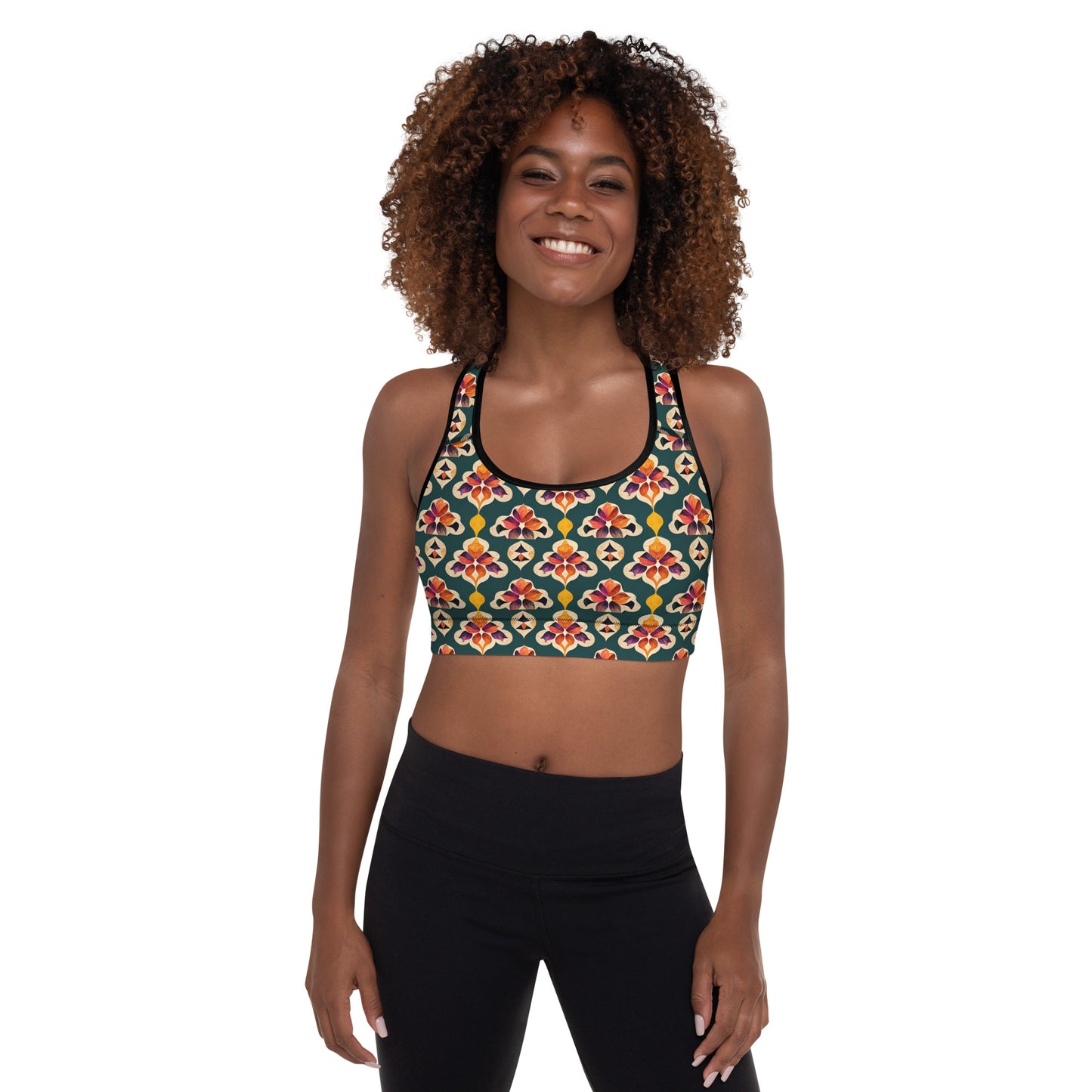 Ifrane’s Rainbow Blossoms Padded Sports Bra