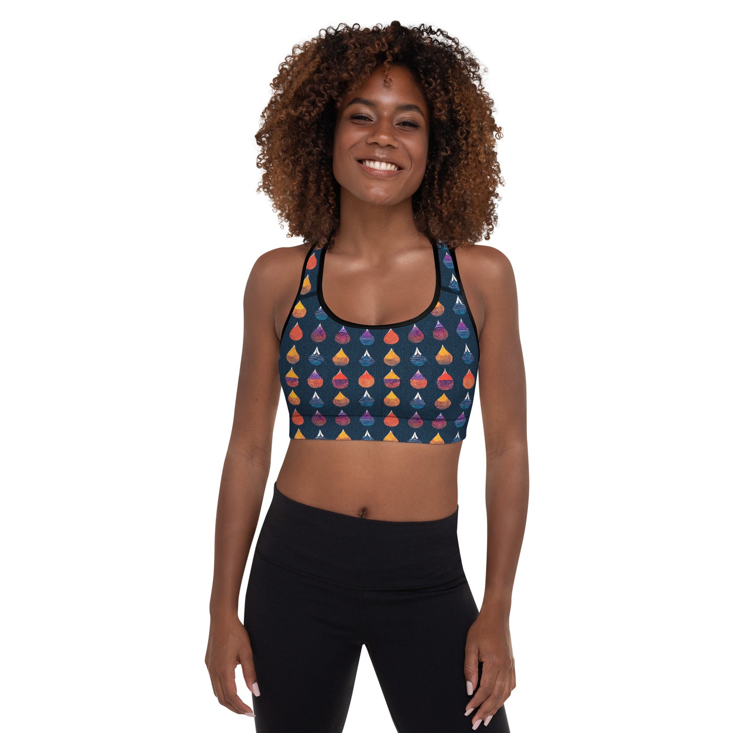 Prismatic Precipitation Padded Sports Bra