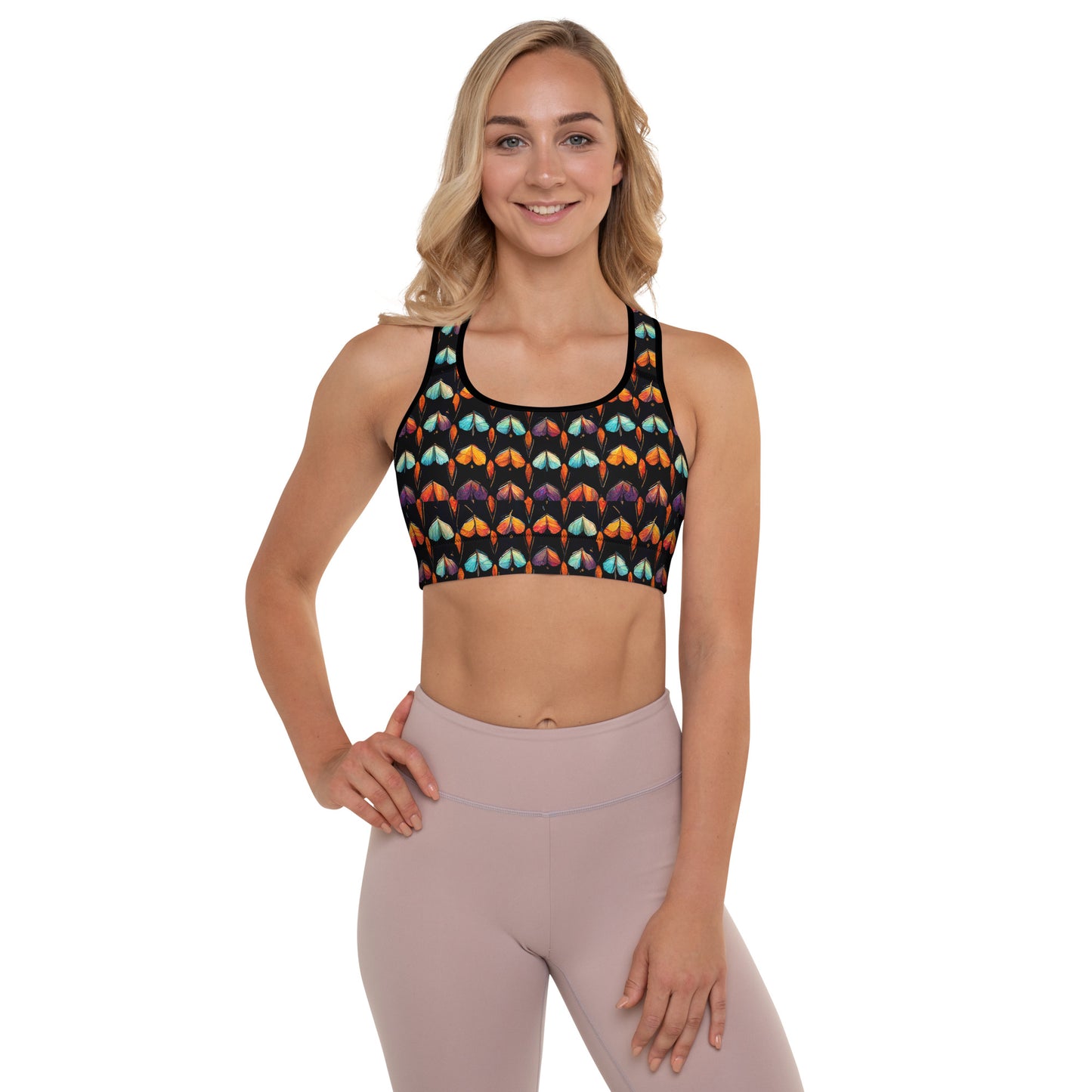 Quilted Wings Padded Sports Bra