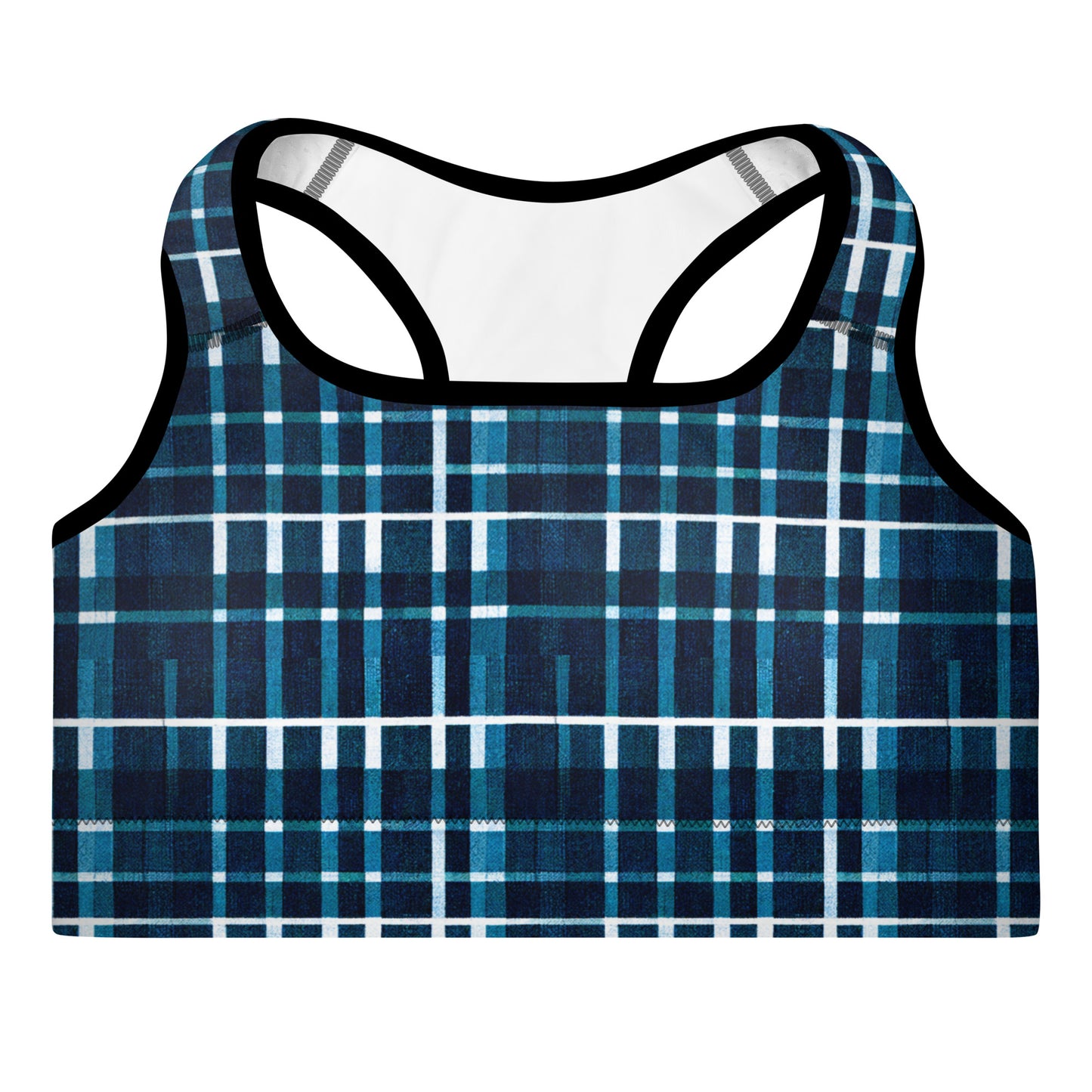 Royal Blue Scottish Heritage Padded Sports Bra