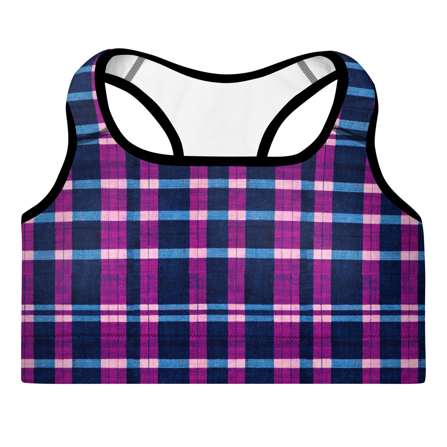 Royal Highlander Plaid Padded Sports Bra