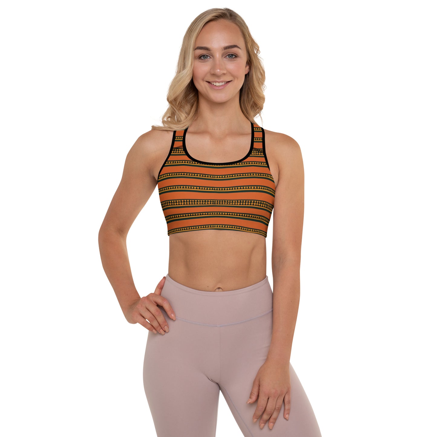 Timbuktu Tangerine Tapestry Padded Sports Bra