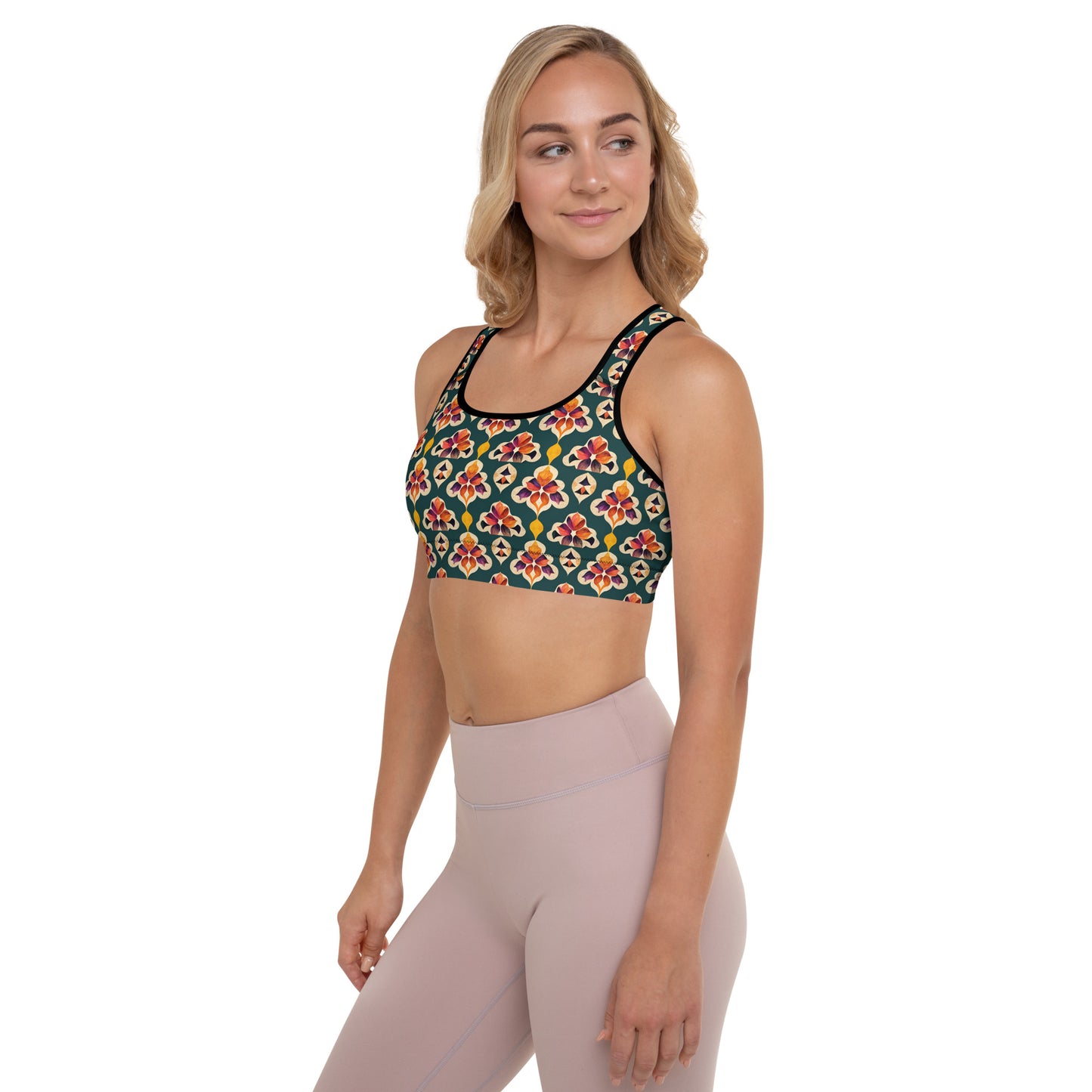 Ifrane’s Rainbow Blossoms Padded Sports Bra