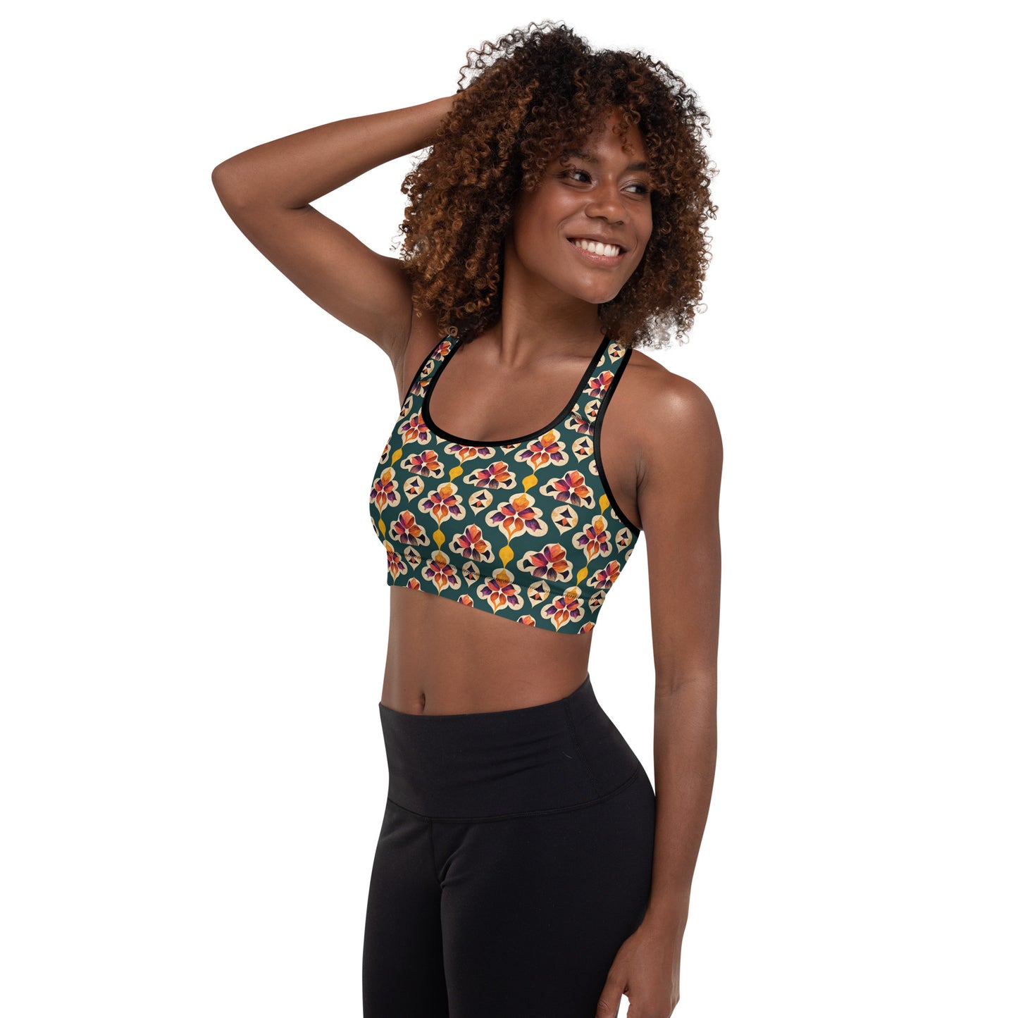 Ifrane’s Rainbow Blossoms Padded Sports Bra