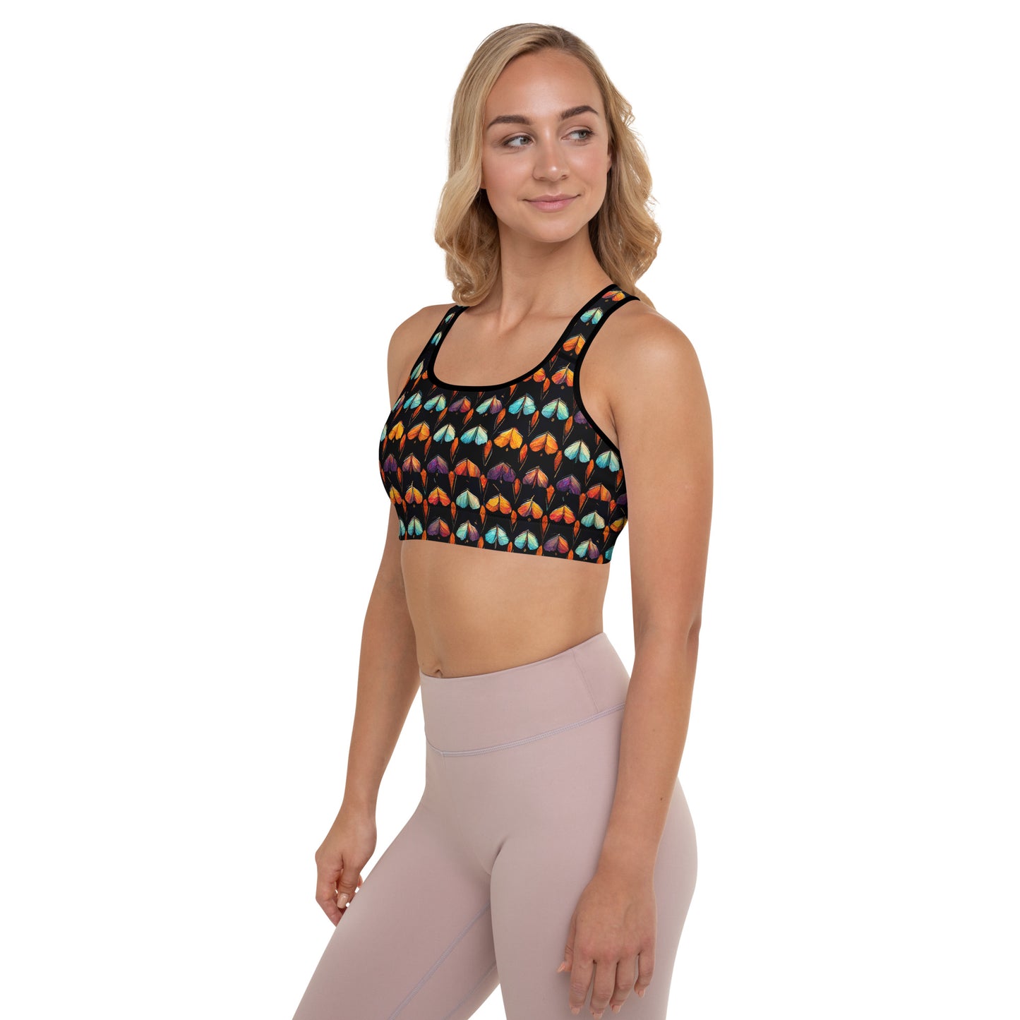 Quilted Wings Padded Sports Bra