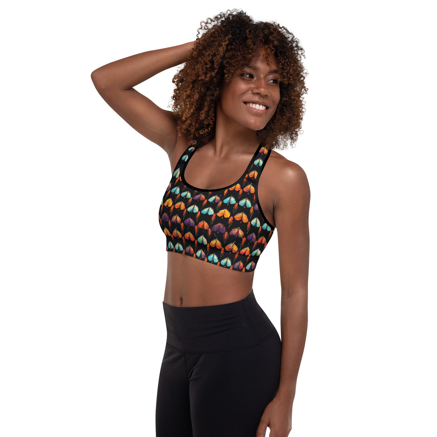 Quilted Wings Padded Sports Bra