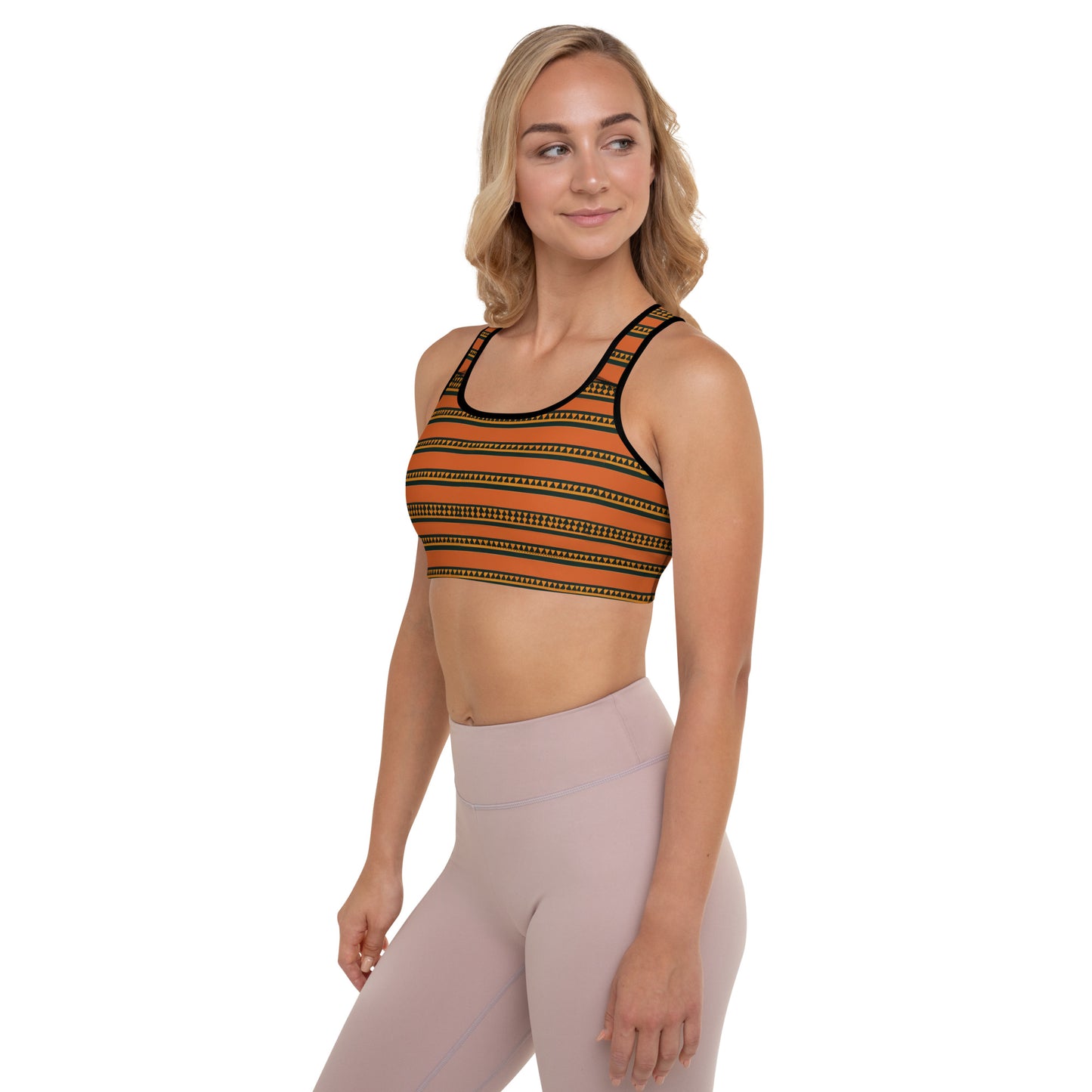 Timbuktu Tangerine Tapestry Padded Sports Bra