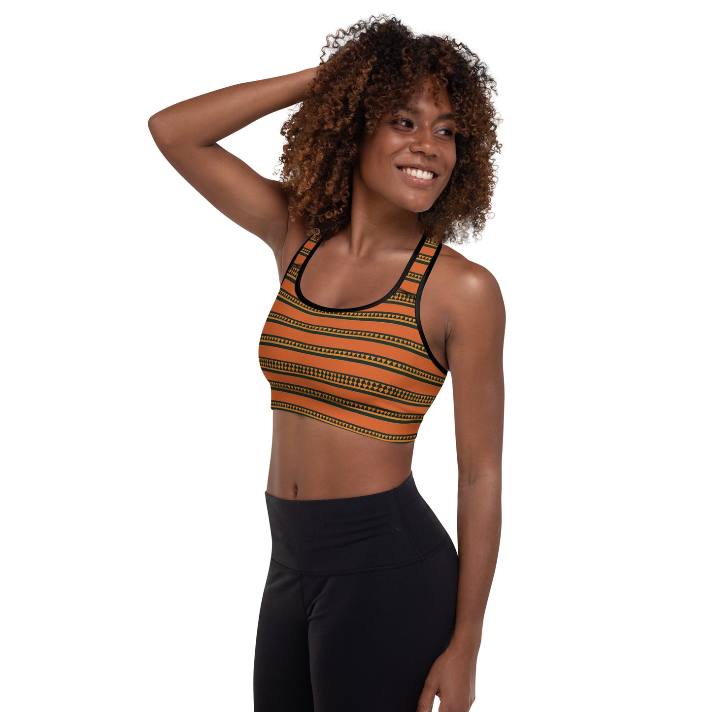 Timbuktu Tangerine Tapestry Padded Sports Bra