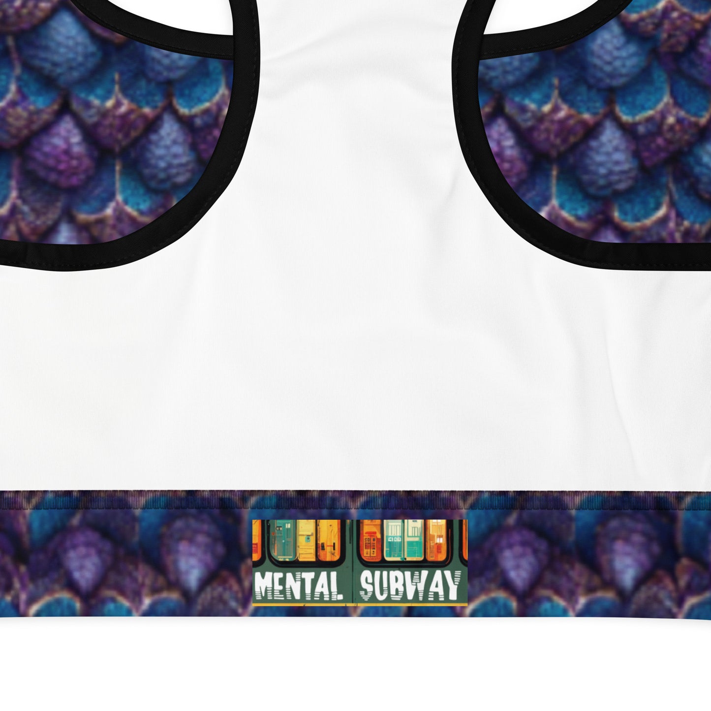 Luminosa, the Radiant Amethyst Drakon Padded Sports Bra