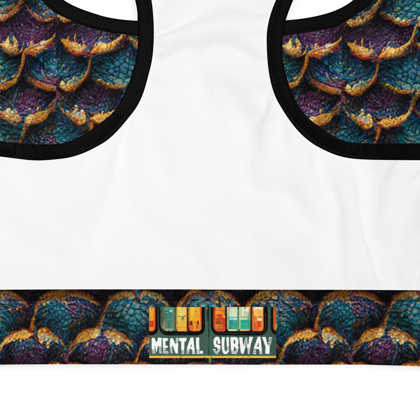 Maelorin, the Coastal Illusionist Dragon Padded Sports Bra