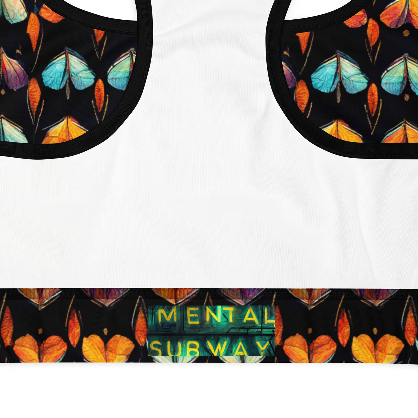 Quilted Wings Padded Sports Bra