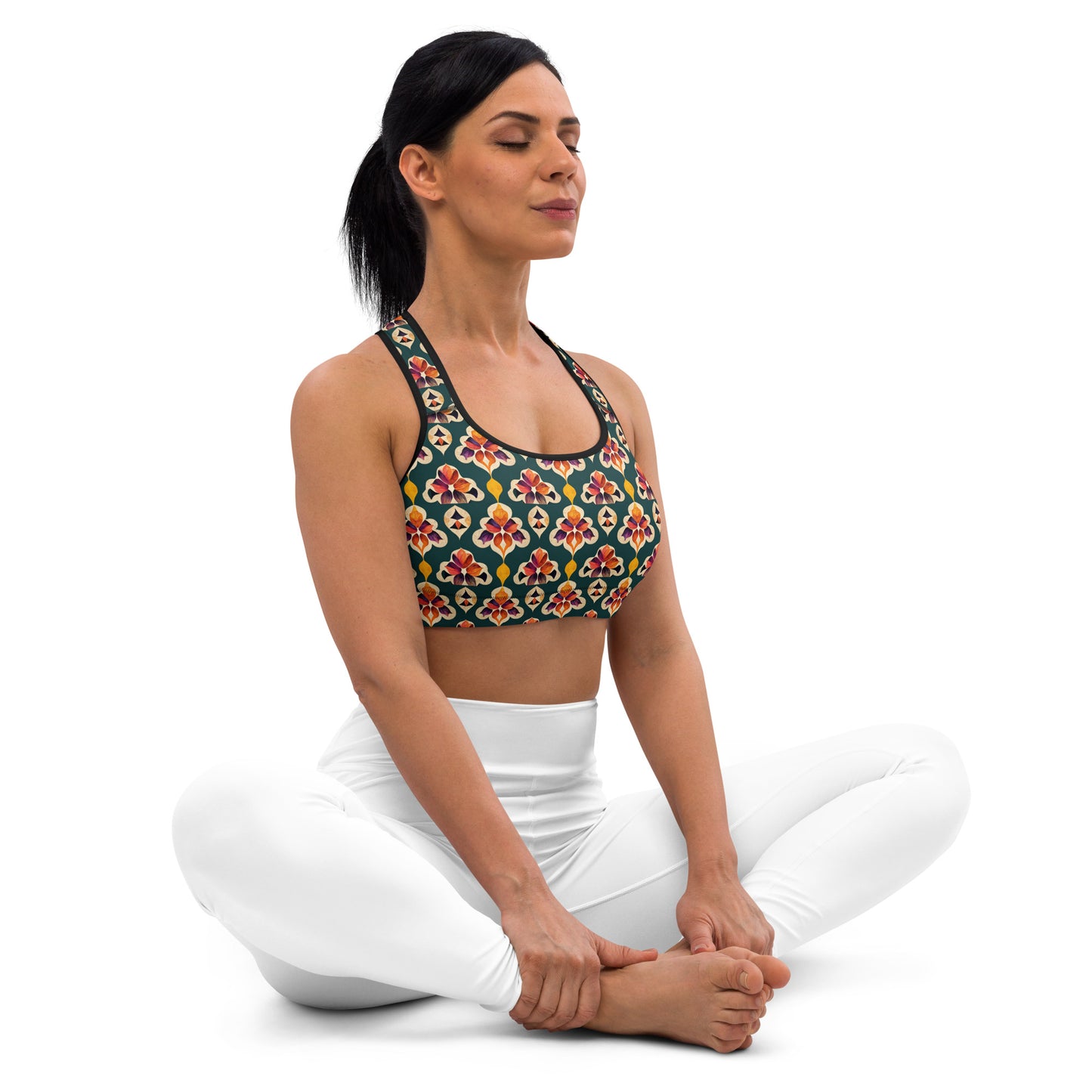 Ifrane’s Rainbow Blossoms Padded Sports Bra