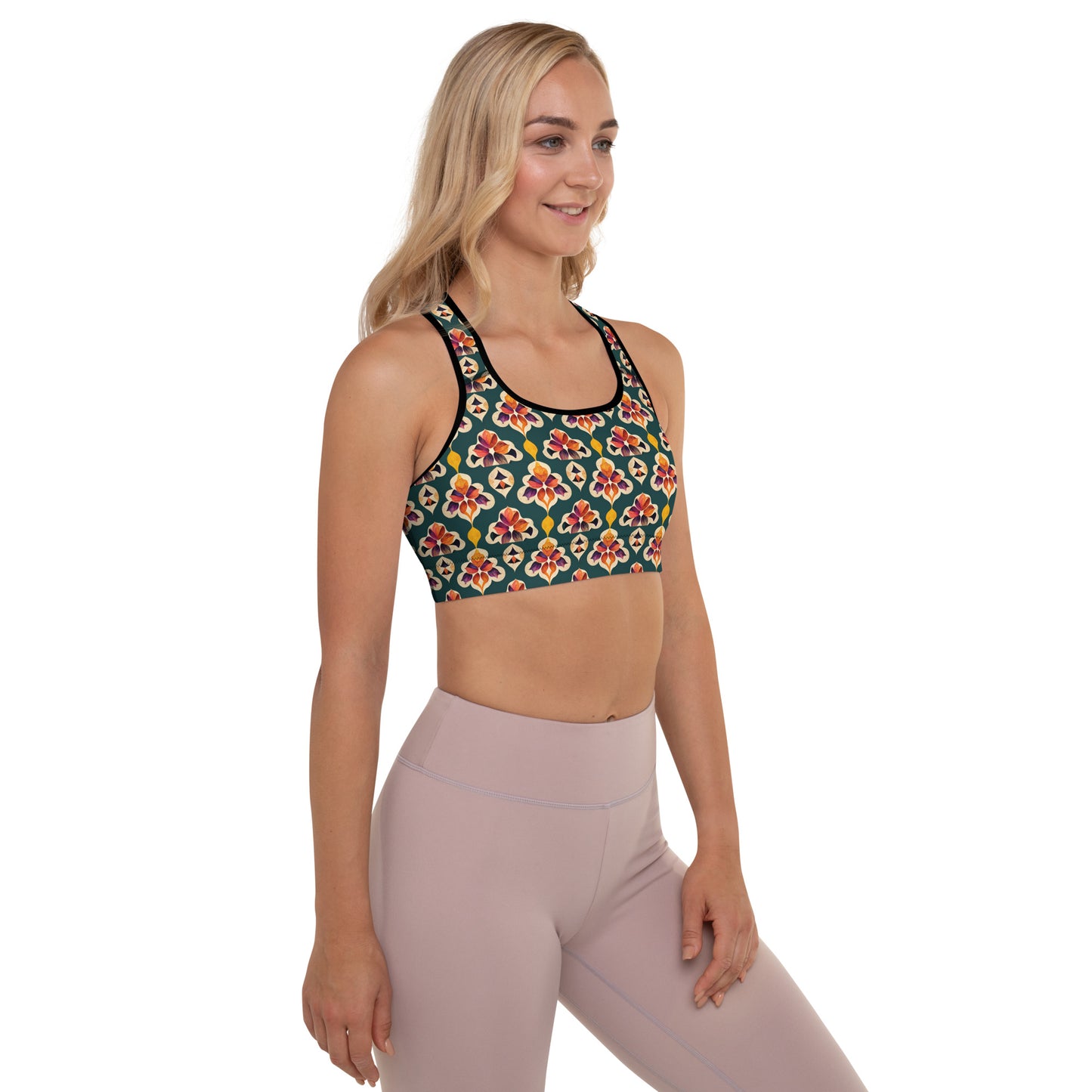 Ifrane’s Rainbow Blossoms Padded Sports Bra