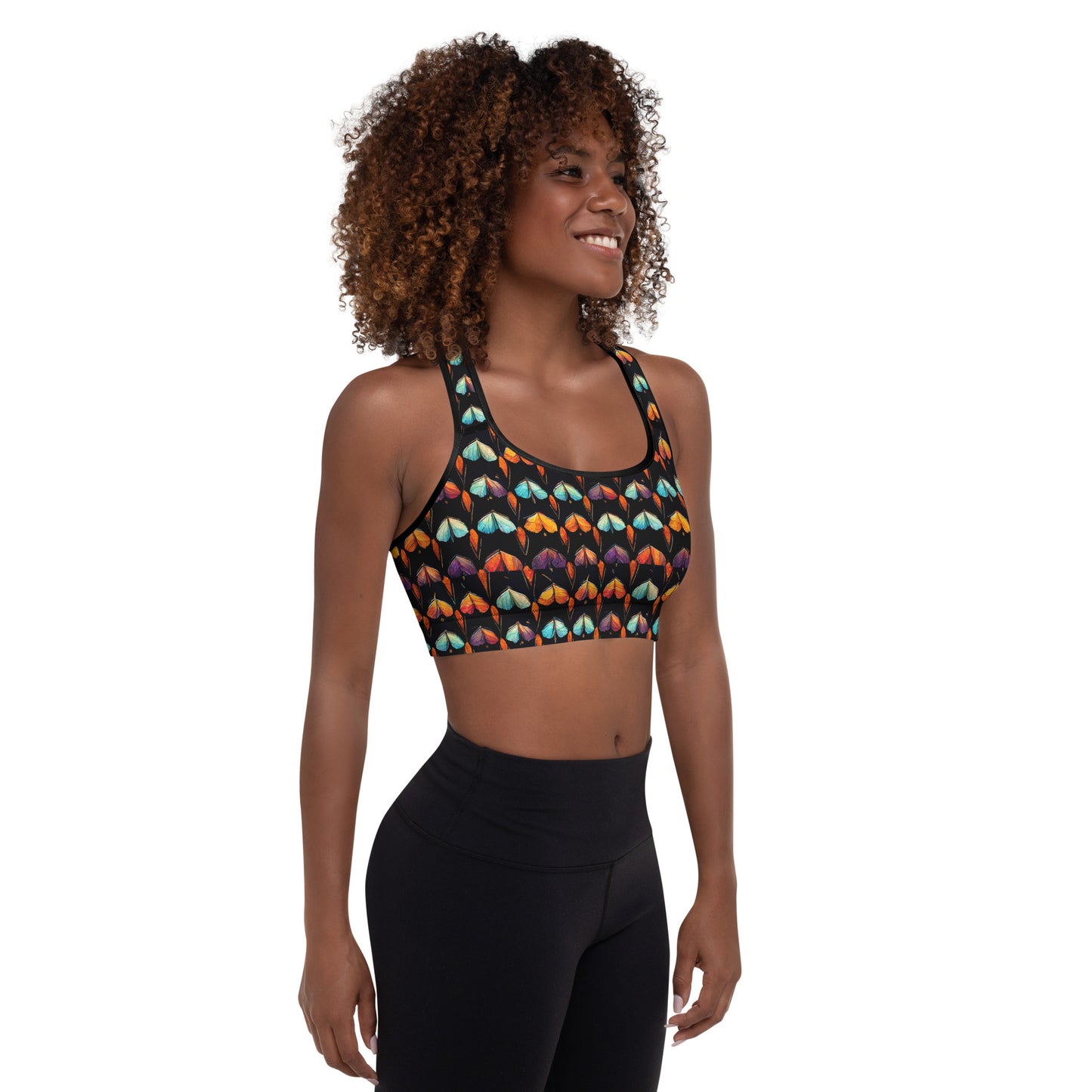 Quilted Wings Padded Sports Bra