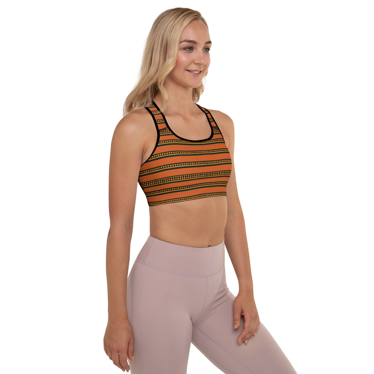 Timbuktu Tangerine Tapestry Padded Sports Bra