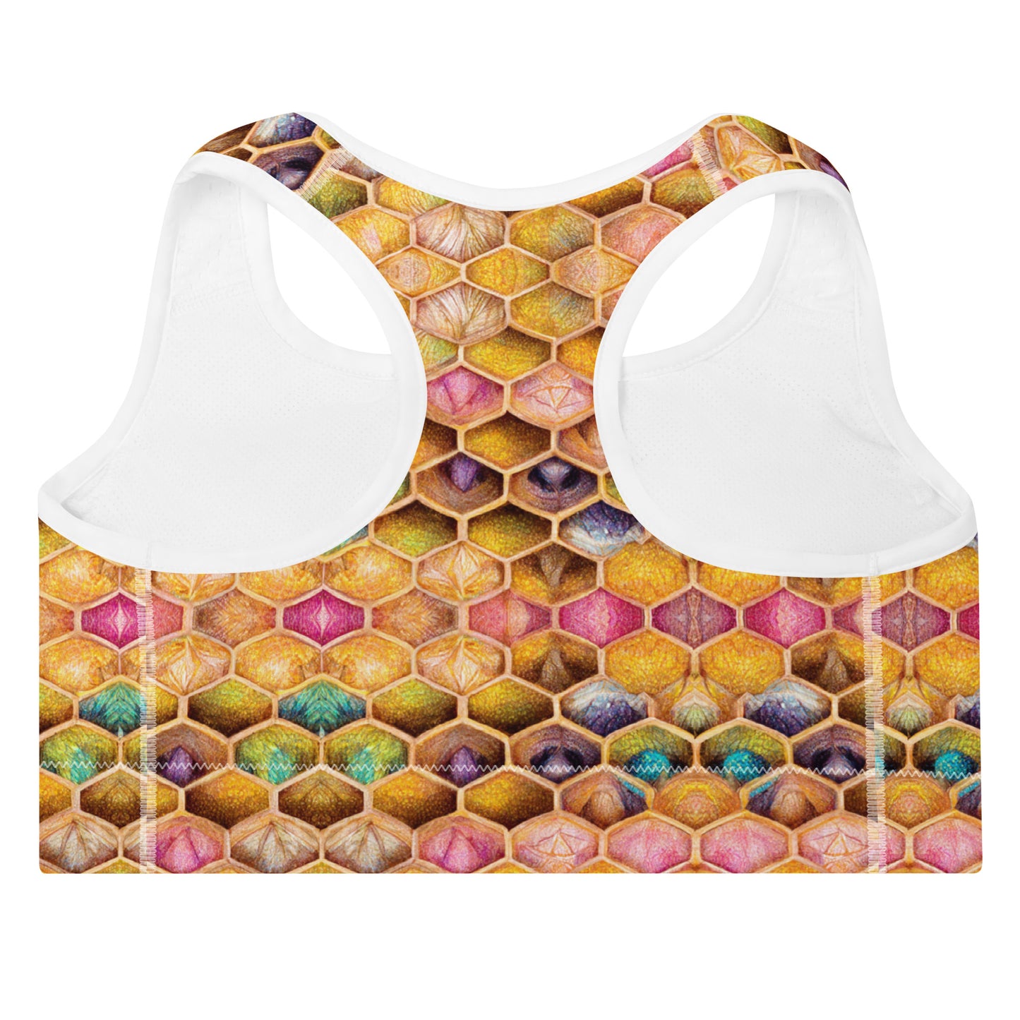 Rainbow Hive Radiance Padded Sports Bra