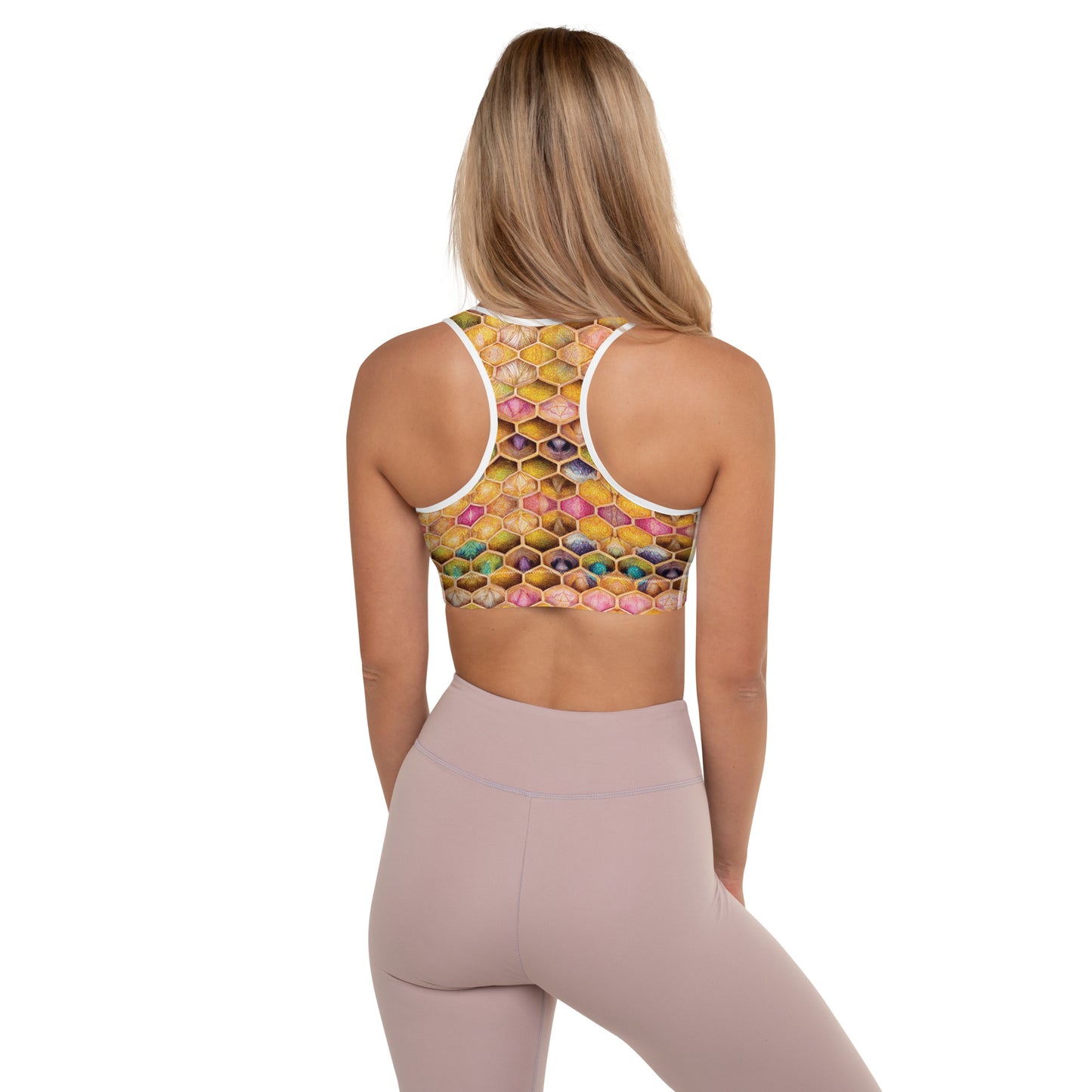 Rainbow Hive Radiance Padded Sports Bra